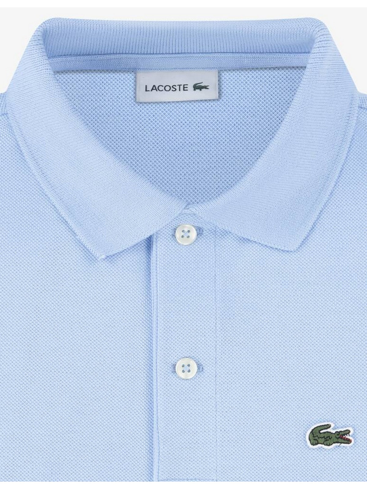 LACOSTE KIDS Polo Unisex bambino LCB NON-ORGANIC PETIT PIQUE PO 847354 HBP AZZURRO