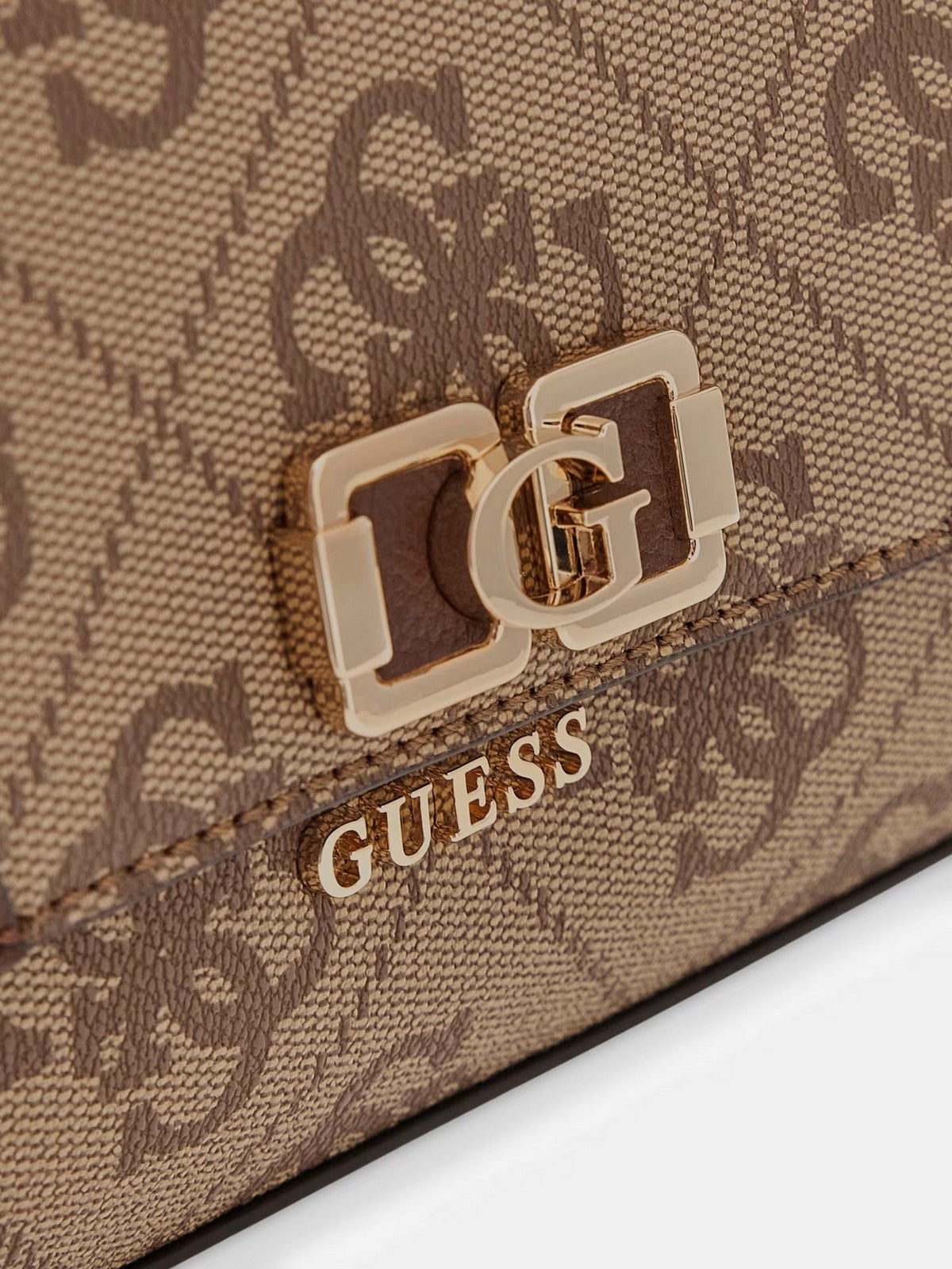 GUESS Borsa Donna KARNILLA LOGO FLAP SHLDR BAG HWOS99 01190 LGW LATTE LOGO/BROWN