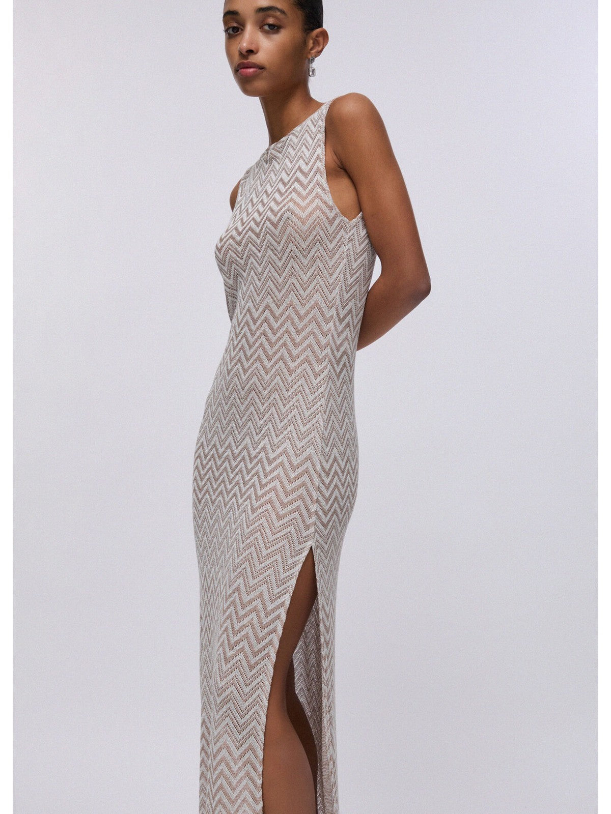 LIU JO BEACHWEAR Abito Donna VA6174J3878 C3945 Meerkat/silver lux gioboutiqueweb