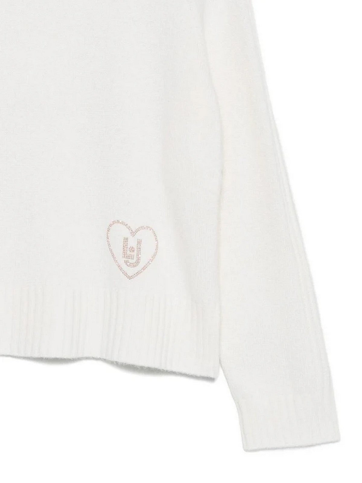 LIU JO WHITE Maglione dolcevita Donna MF5445MS76L 10701 BIANCO LANA