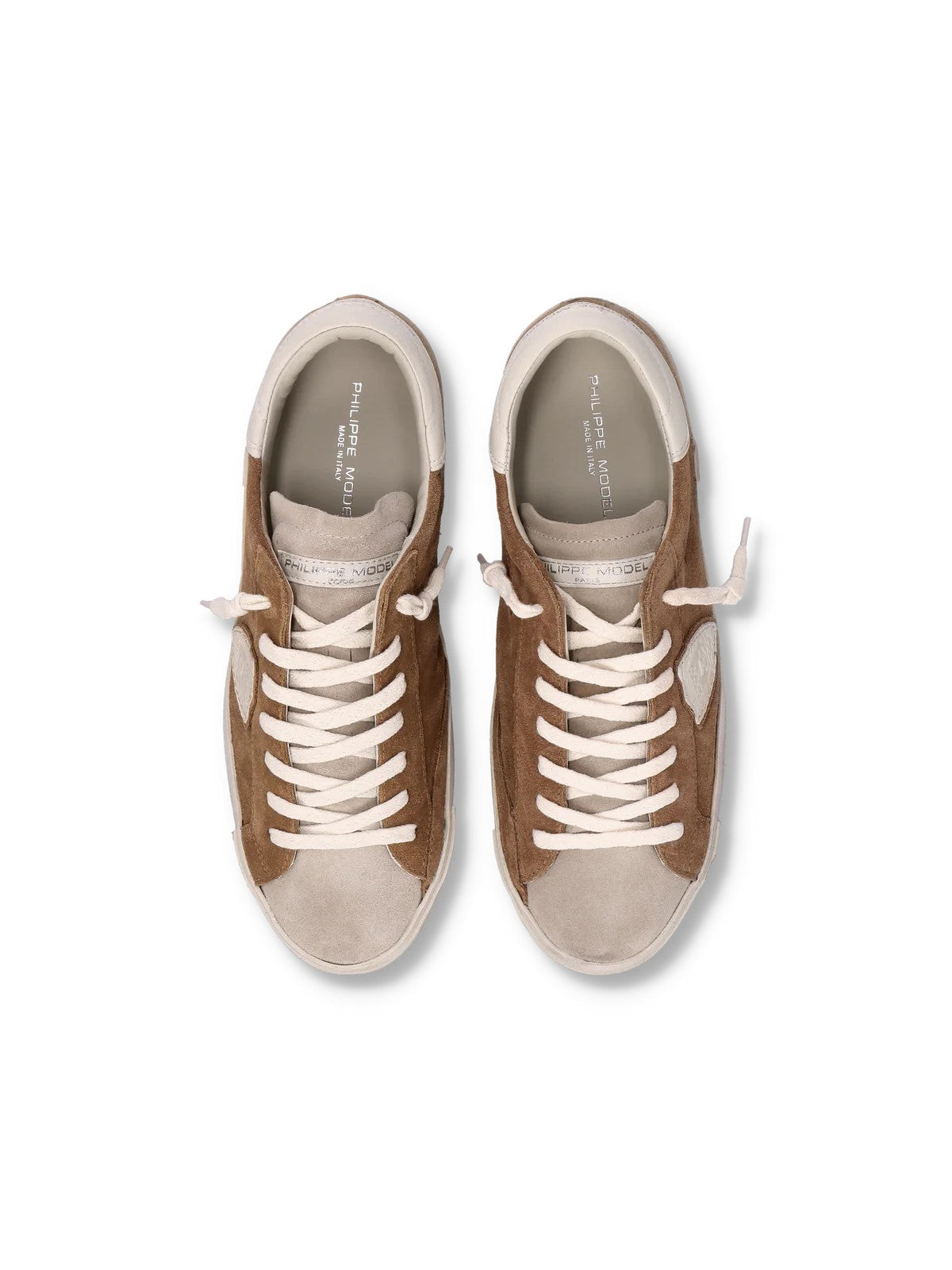 PHILIPPE MODEL Sneaker Uomo Prsx Low Man PRLU XS11 Marrone gioboutiqueweb
