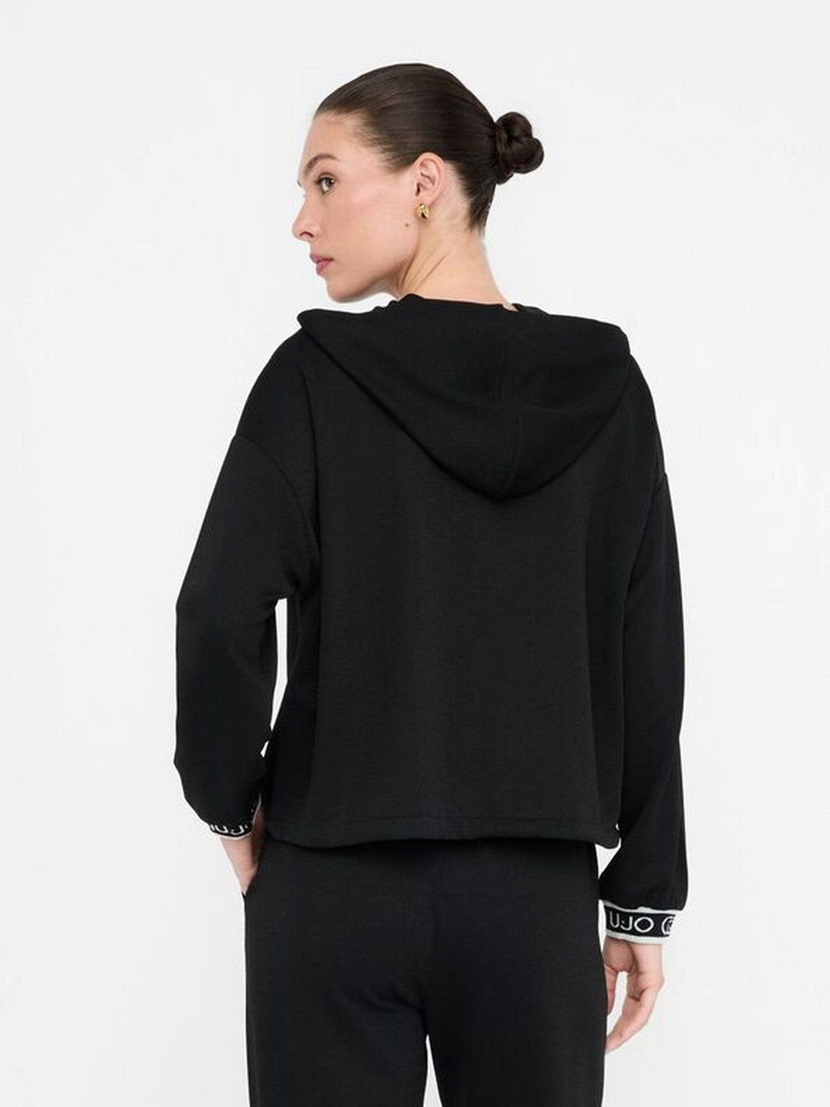 LIU JO SPORT Felpa Donna TF5285J4747 R9342 Nero/nero lux