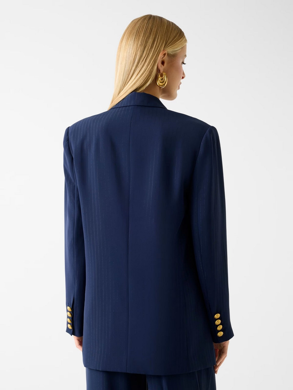 MARCIANO Giacca Donna NICLA DOUBLE BREASTED BLAZER 6RGN10 7438A FBEK SUITING BLUE PINSTRI