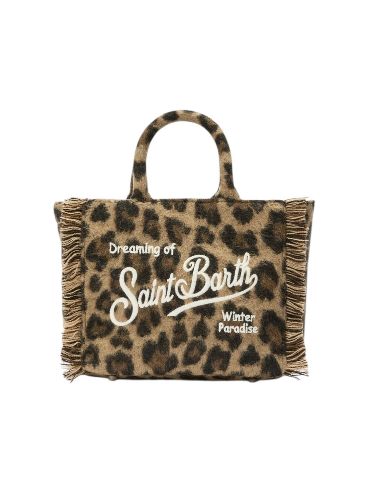 MC2 SAINT BARTH Borsa Donna VANITY MINI FELT 00223I LEOPARD MIDI 18 EMB