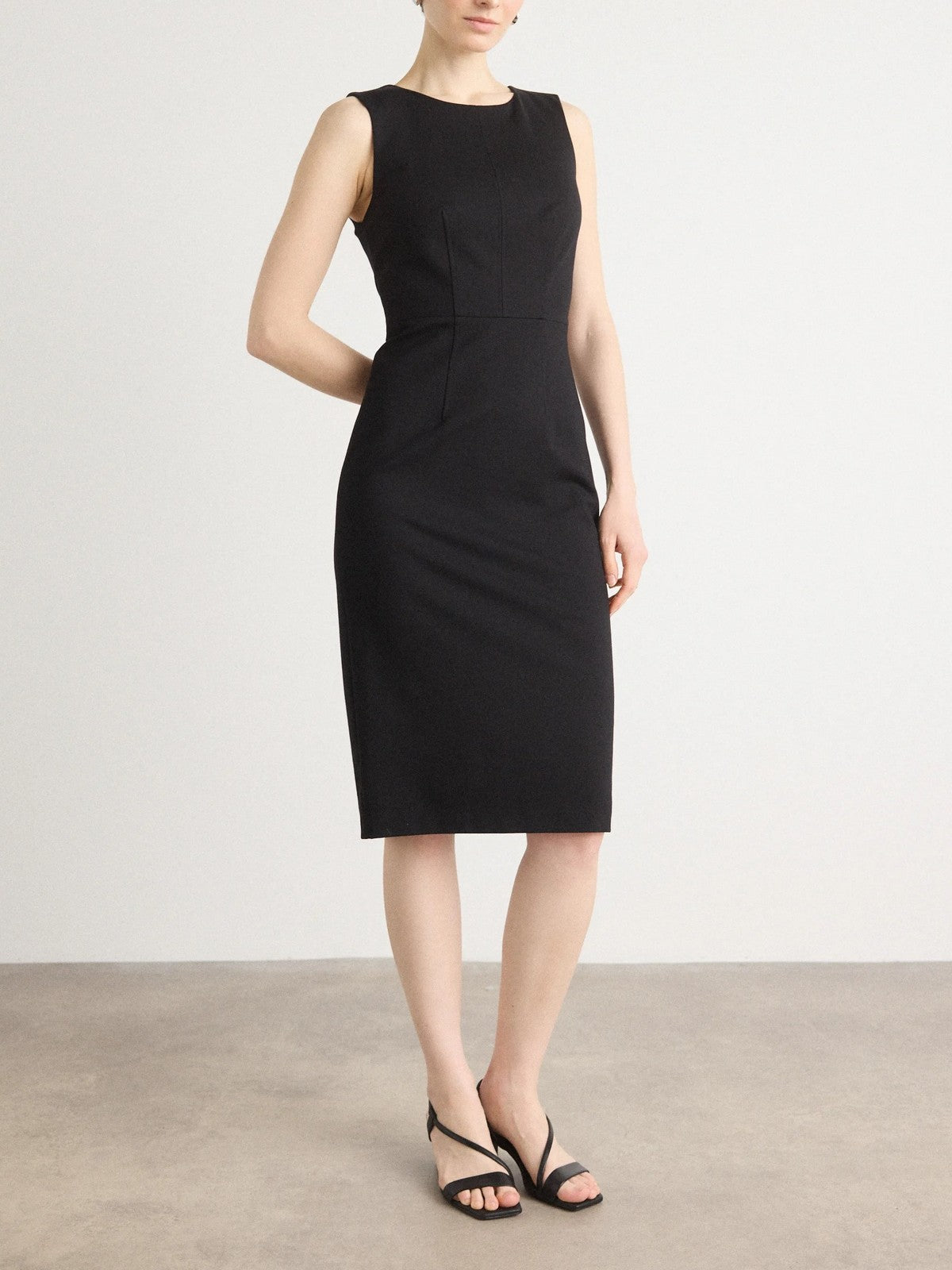 MARCIANO Abito Donna GWEN SL ZIP MIDI DRESS 5YGK30 7160A JBLK Jet Black A996