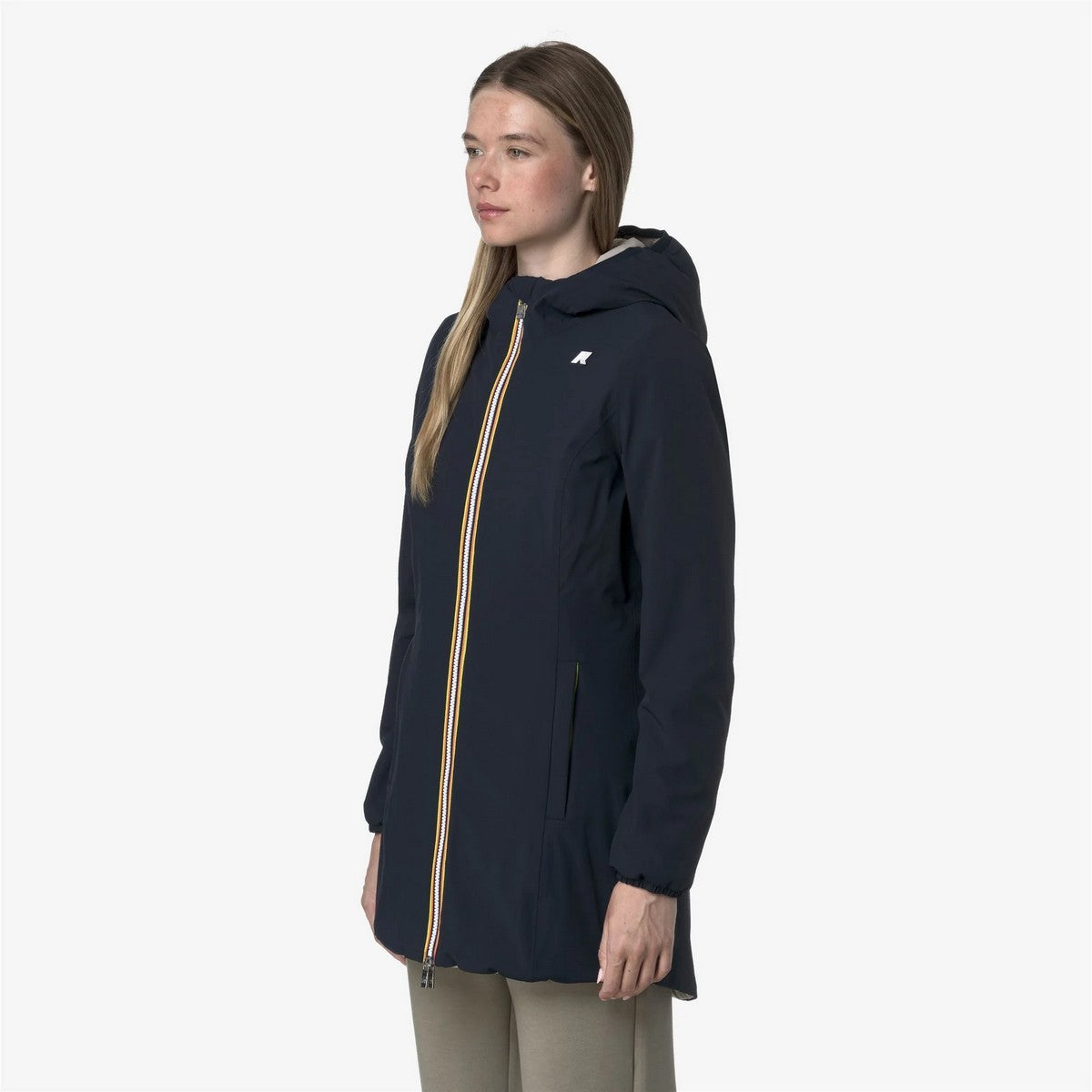 K-WAY Women's Jacket DENISE ST WARM DOUBLE K6128UW BBC Blue Depth - Beige C