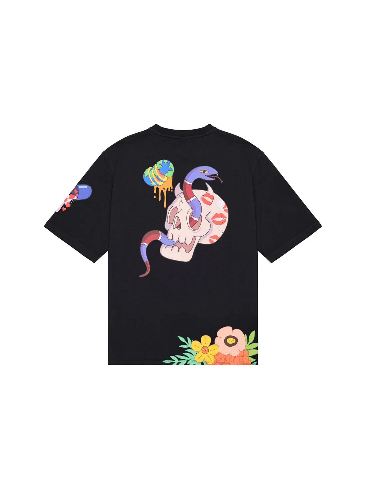 SPRAYGROUND T-shirt Uomo WTF SKULL VOER T-SHIRT SP861BLK BLACK gioboutiqueweb
