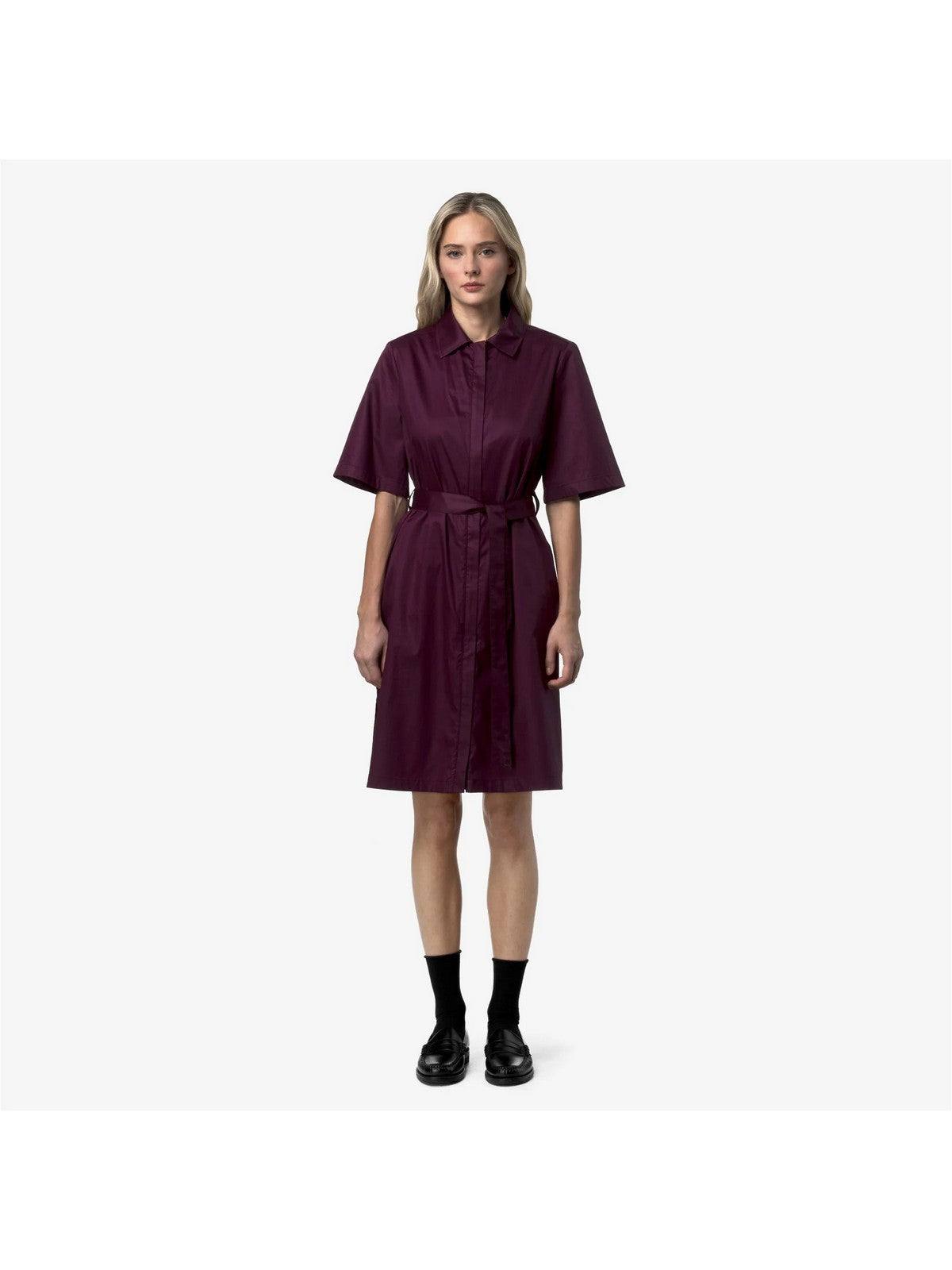 K-WAY Abito Donna NOUAILLE SHINY COTTON K2147IW 345 Violet Mauve Wine