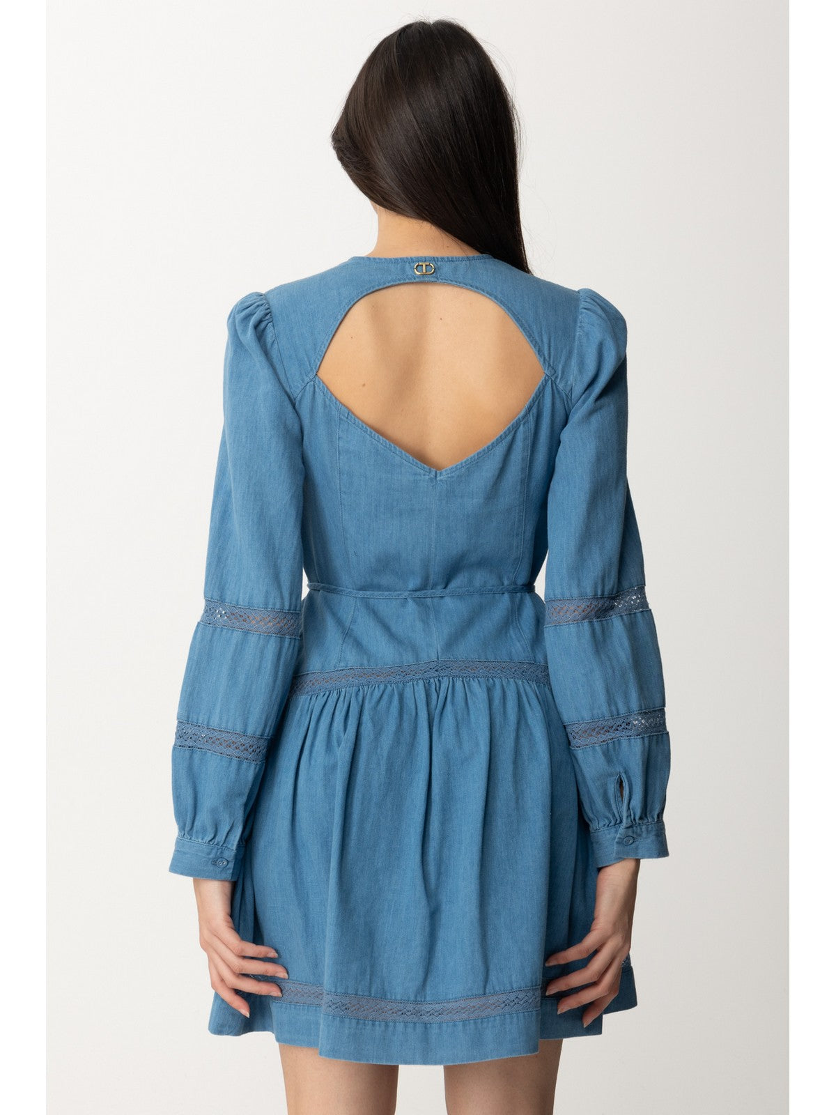 Twinset woman dress 241tp2690 01611 blue