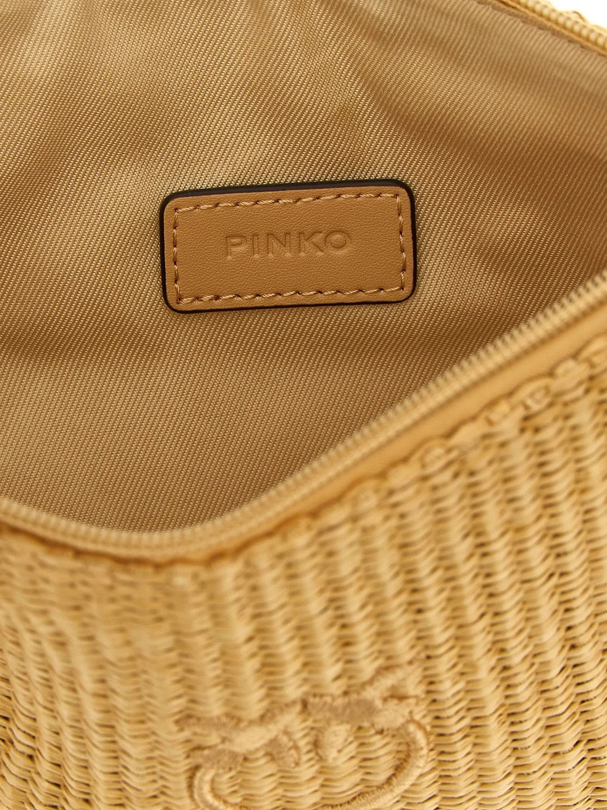 PINKO Borsa Donna POCHETTE RAFIA 106763-A39Y C24Q RAFIA/NERO-ANTIQUE GOLD gioboutiqueweb