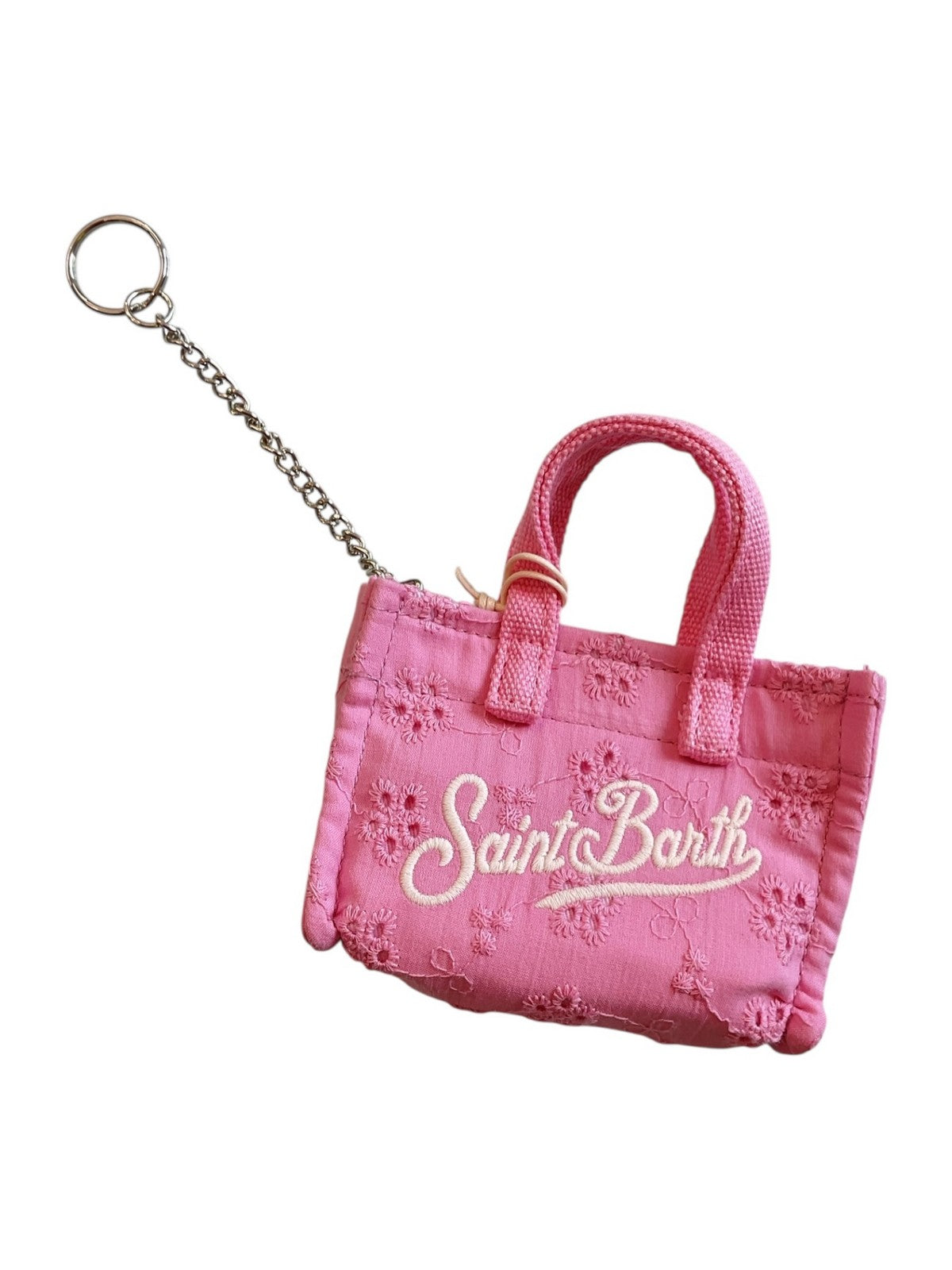 MC2 SAINT BARTH Portachiavi Donna KEY BAG SANGALLO 03025L COTTON MINI FLOWERS EMBRY 21 EMB