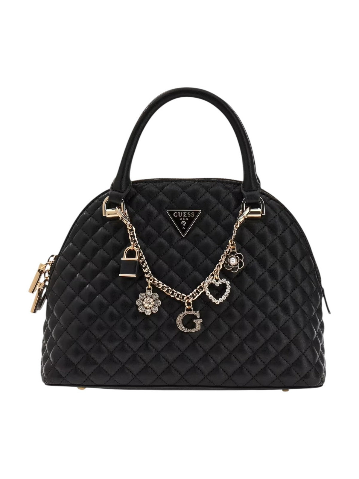 GUESS Borsa Donna EVERLEE DOME SATCHEL HWEG86 79050 BLA BLACK gioboutiqueweb
