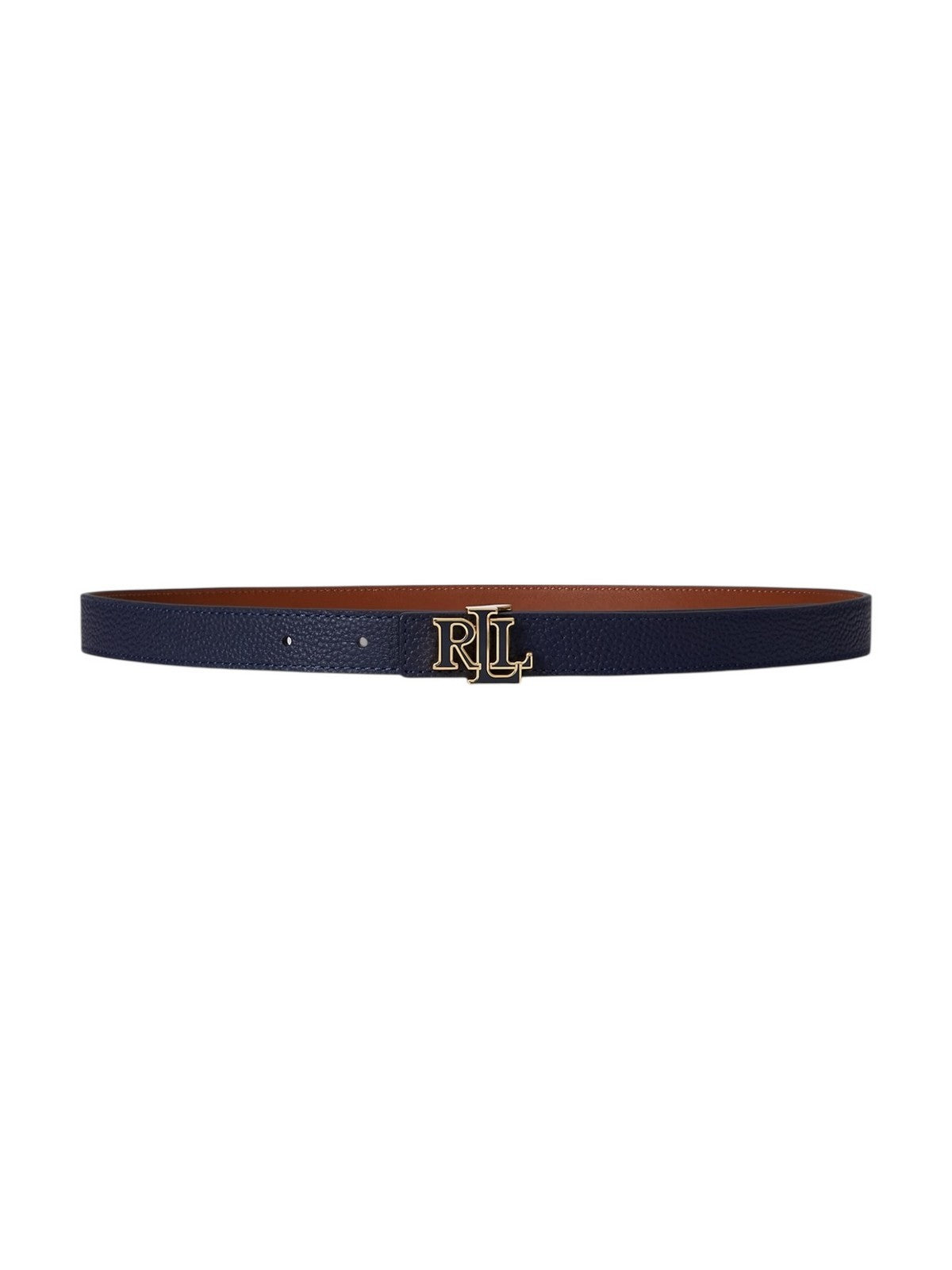 LAUREN RALPH LAUREN Cintura Donna REV LRL 20-BELT-SKINNY 412P04418 001 REFINED NAVY/LAUREN TAN gioboutiqueweb