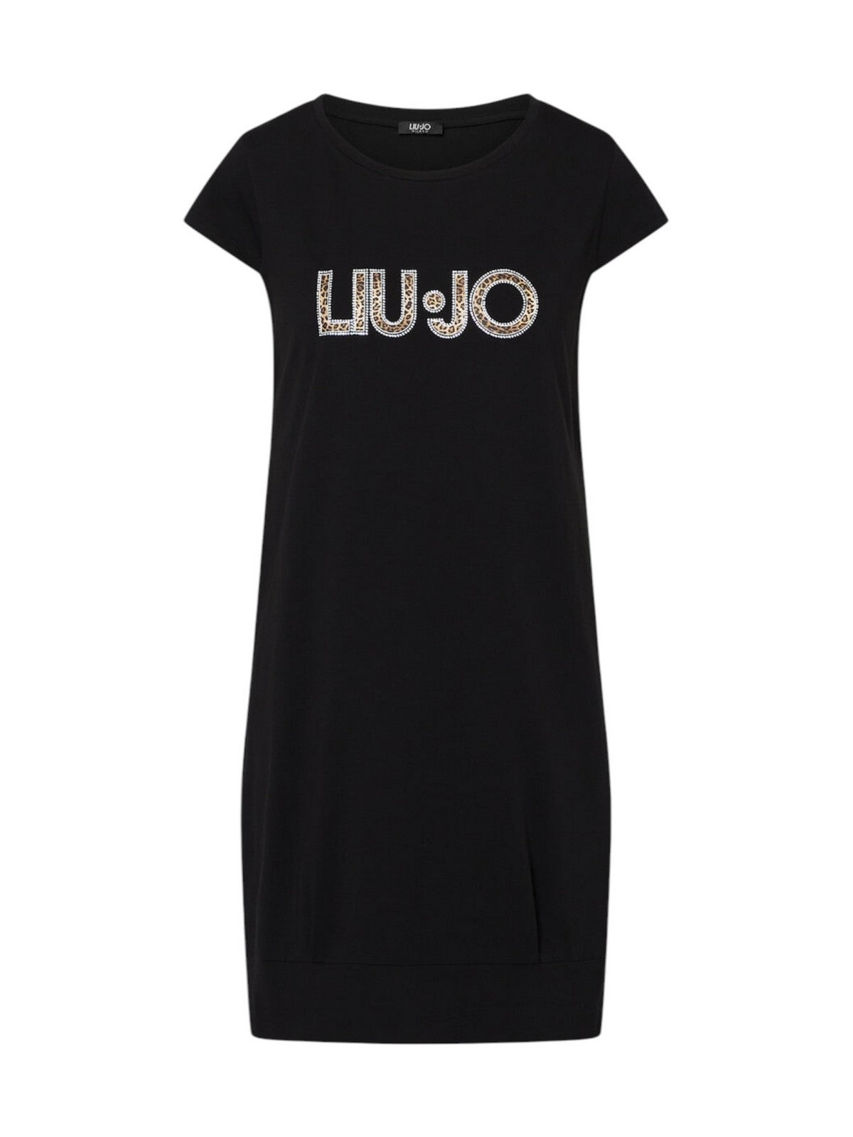 LIU JO BEACHWEAR Abito Donna VA6212JS003 Y9908 Nero/animalier gioboutiqueweb