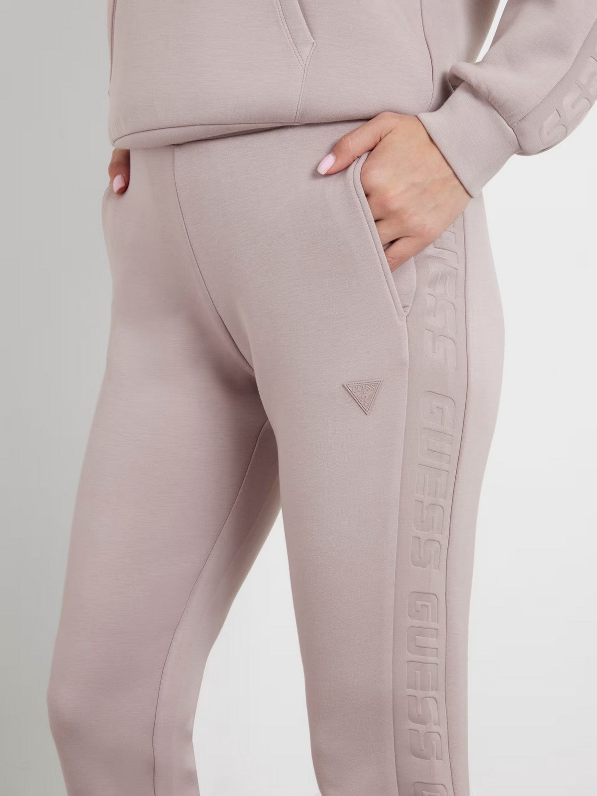 GUESS SPORT Pantalone Donna ALLIE SCUBA JOGGER PANT V2YB18 K7UW2 G4Q9 Rosa gioboutiqueweb