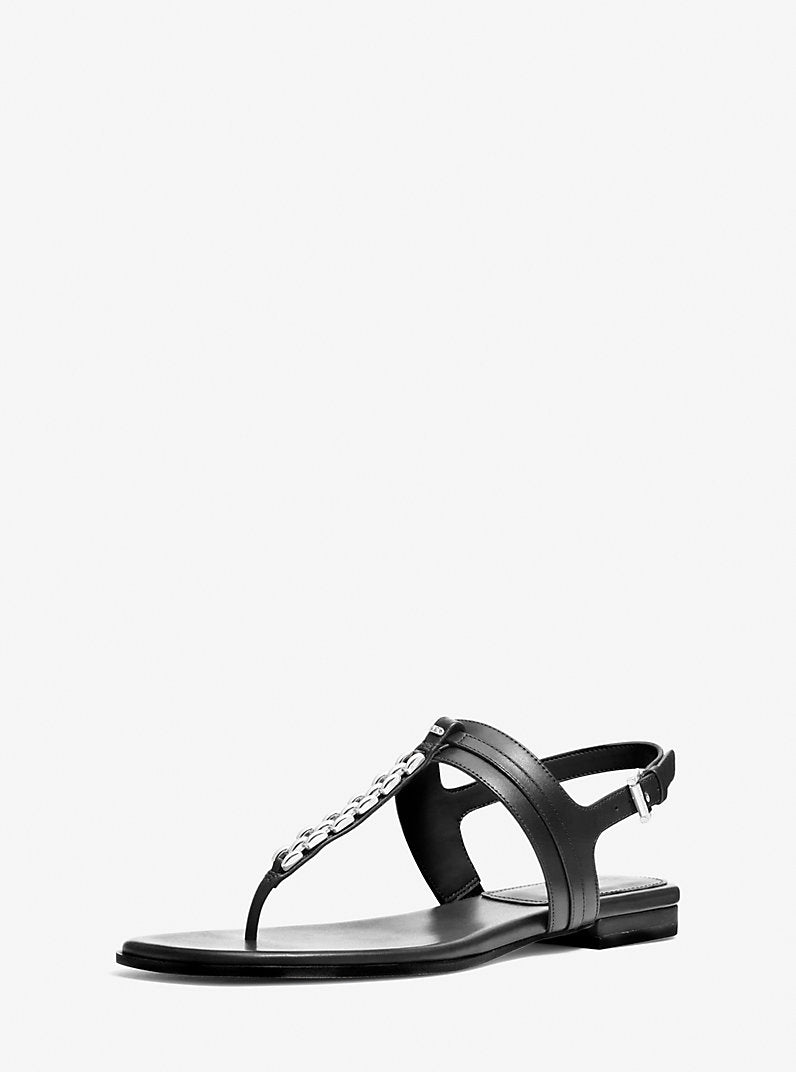 MICHAEL KORS Sandalo Donna MARCIA THONG SANDAL 40S6MCFS1L 001 BLACK gioboutiqueweb