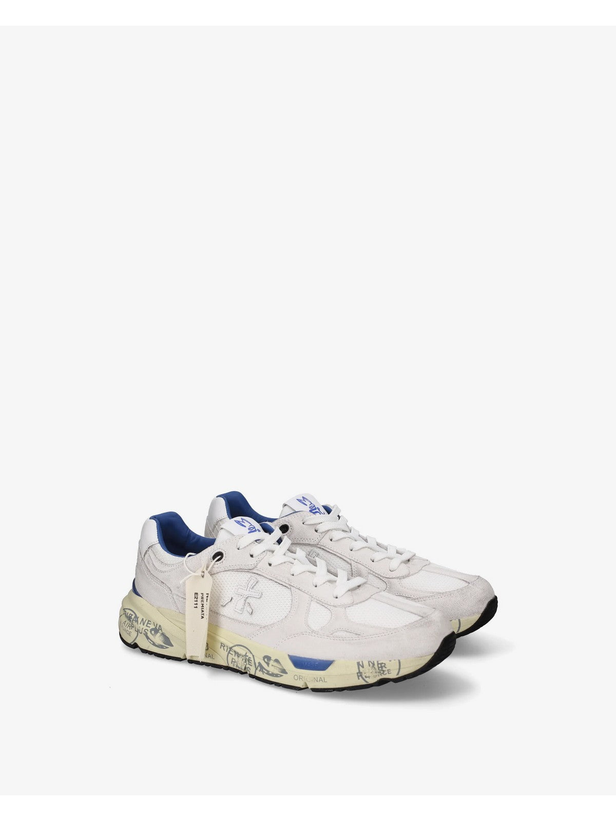PREMIATA Sneaker Uomo MASE25 VAR 8019 WHITE gioboutiqueweb