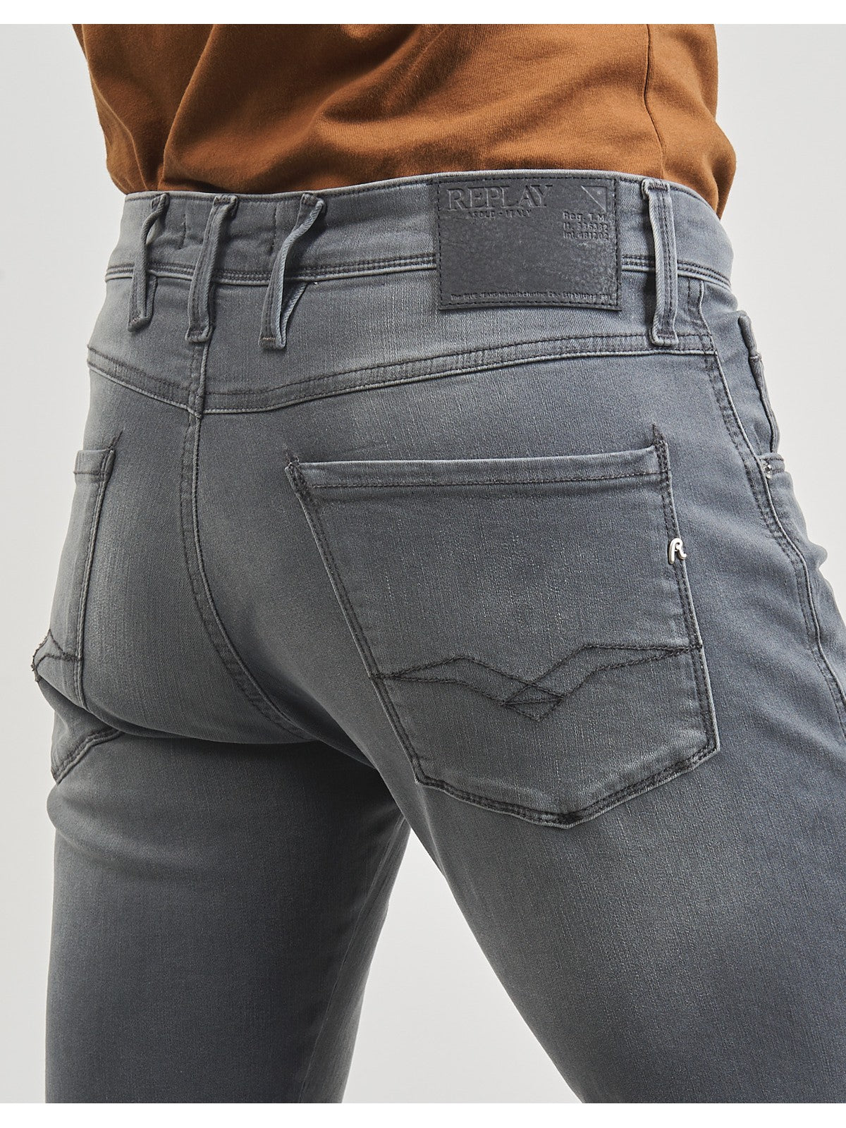 REPLAY Jeans Uomo ANBASS M914000103C35 096 MEDIUM GREY