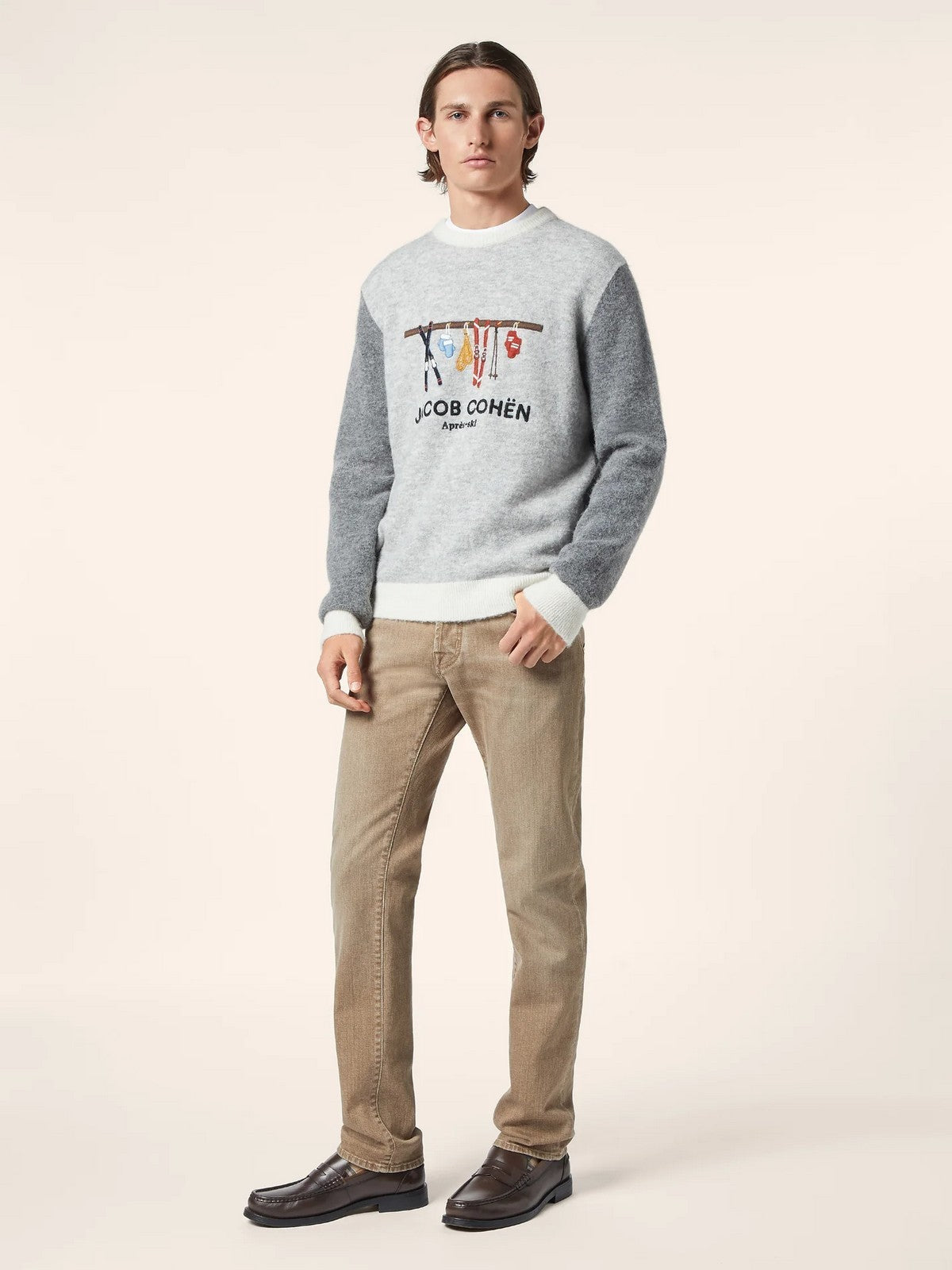 JACOB COHEN Maglione Uomo JUR_SG012 001 X0017 FL A622 MELANGE GREY