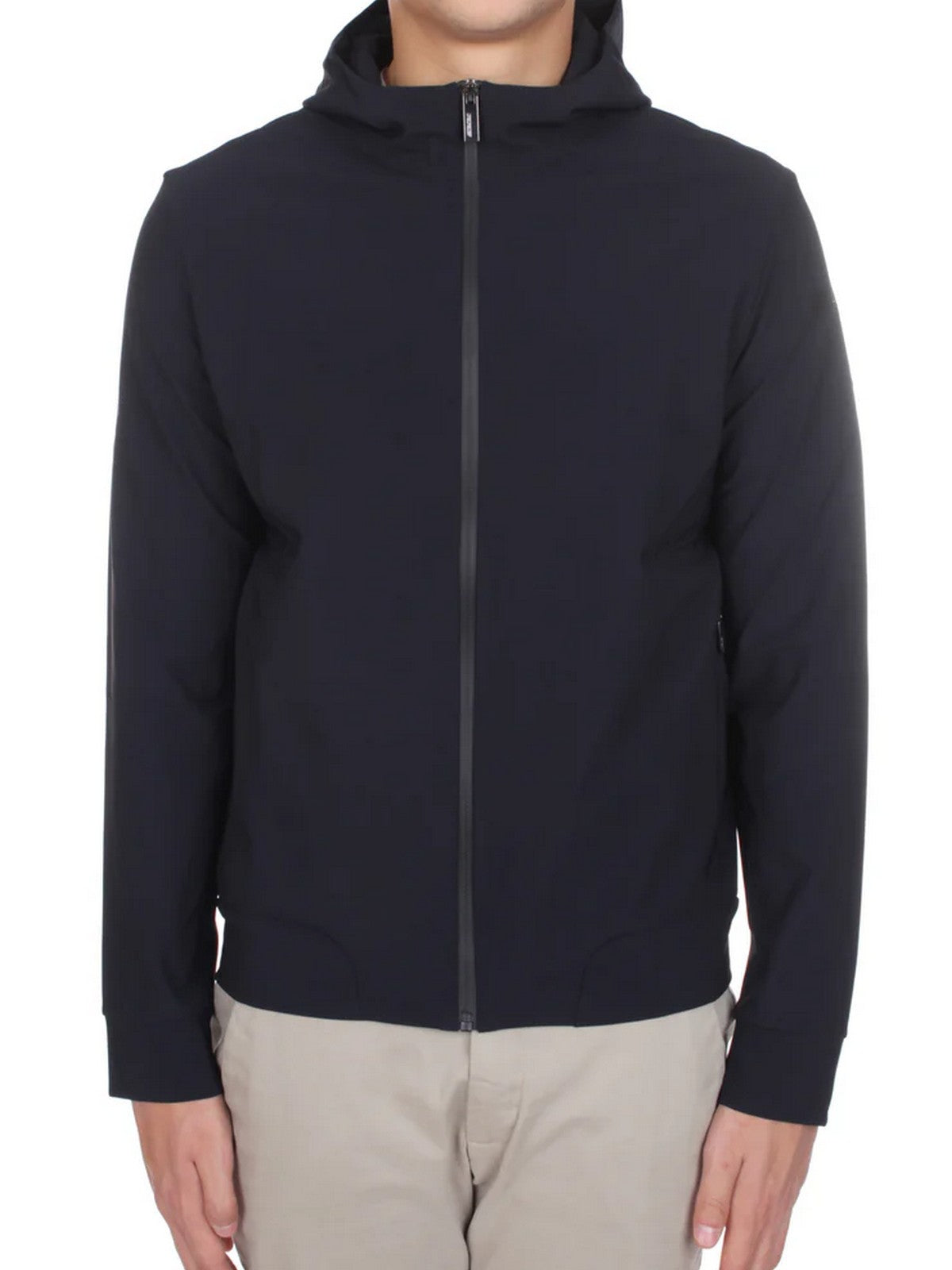 RRD Felpa Uomo surflex winter hood zip fleece W25170 60 60 BLUE BLACK gioboutiqueweb