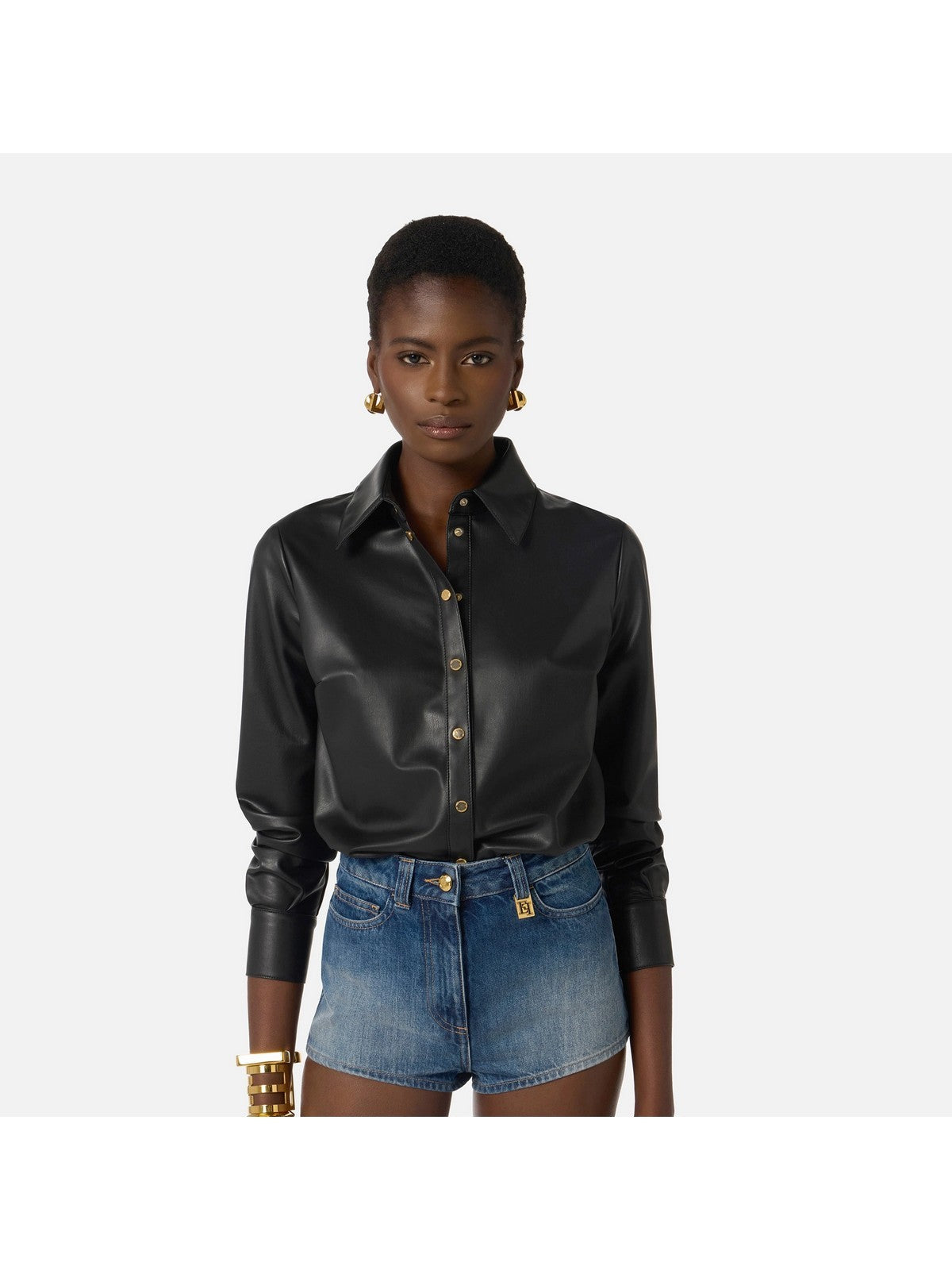 ELISABETTA FRANCHI Tuta Donna TJ48I61E2 FB7 NERO/BLUE DENIM gioboutiqueweb