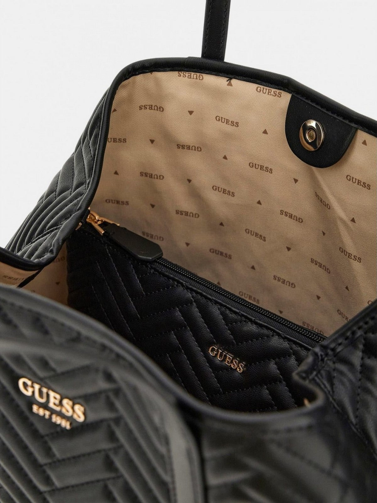 Guess's Women's Vikky II Mujer Bolsa 2 en 1 bolso HWQG93 18290 Bl Nero