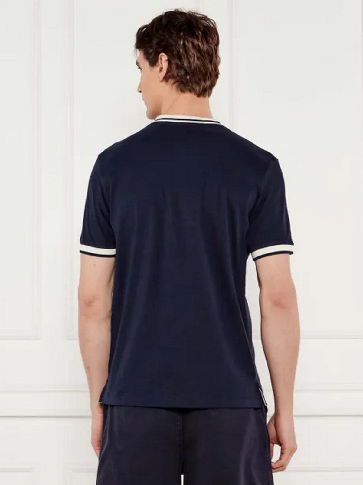 GUESS T-shirt Uomo GJ SS CN REG HENLEY TEE M5GP49 KCTV1 A71W DARING OCEAN gioboutiqueweb