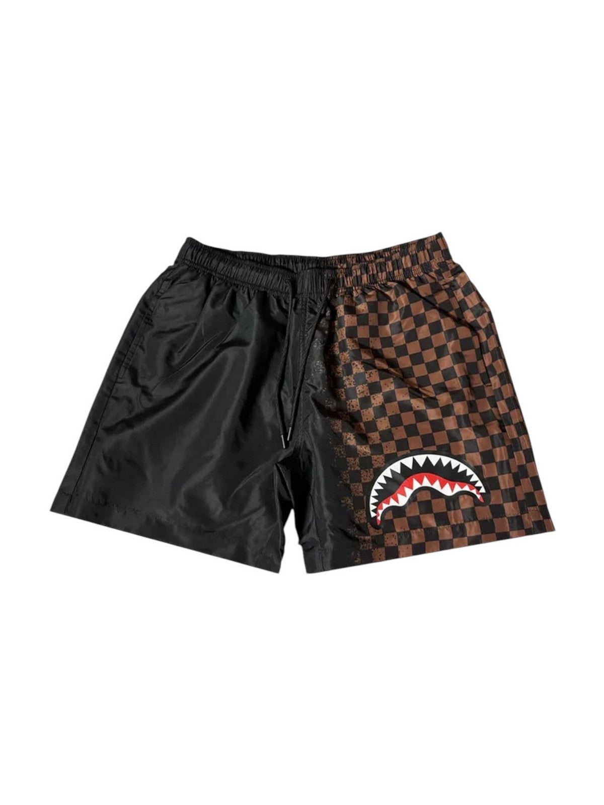 SPRAYGROUND Costume da bagno Uomo SPRAY SIP BROWN SWIM TRUNKS SP918BLK BLACK gioboutiqueweb