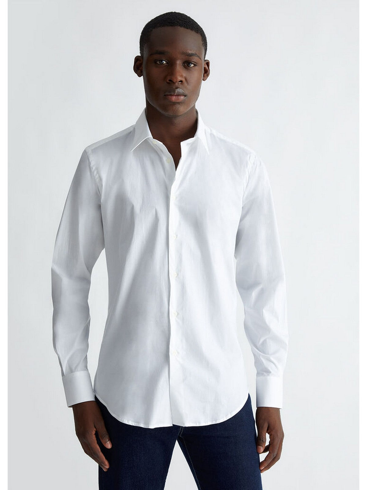LIU JO UOMO Camicia Uomo QXX007T2662 14800 Bianco gioboutiqueweb