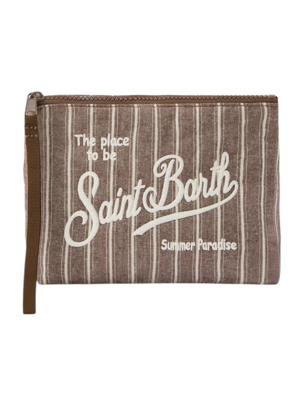 MC2 SAINT BARTH Pochette Unisex adulto ALINE COTTON 00242L TINY V STRIPES 18 EMB gioboutiqueweb