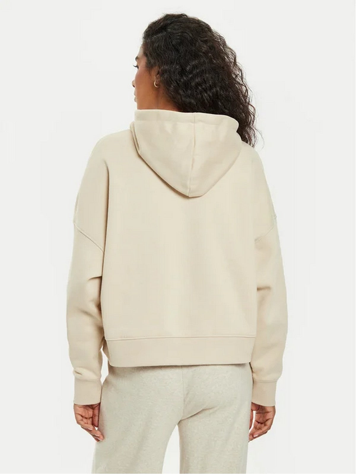 GUESS Felpa Donna HOODED ICON SWEATSHIRT W4BQ06 KB683 G1M5 Bianco gioboutiqueweb