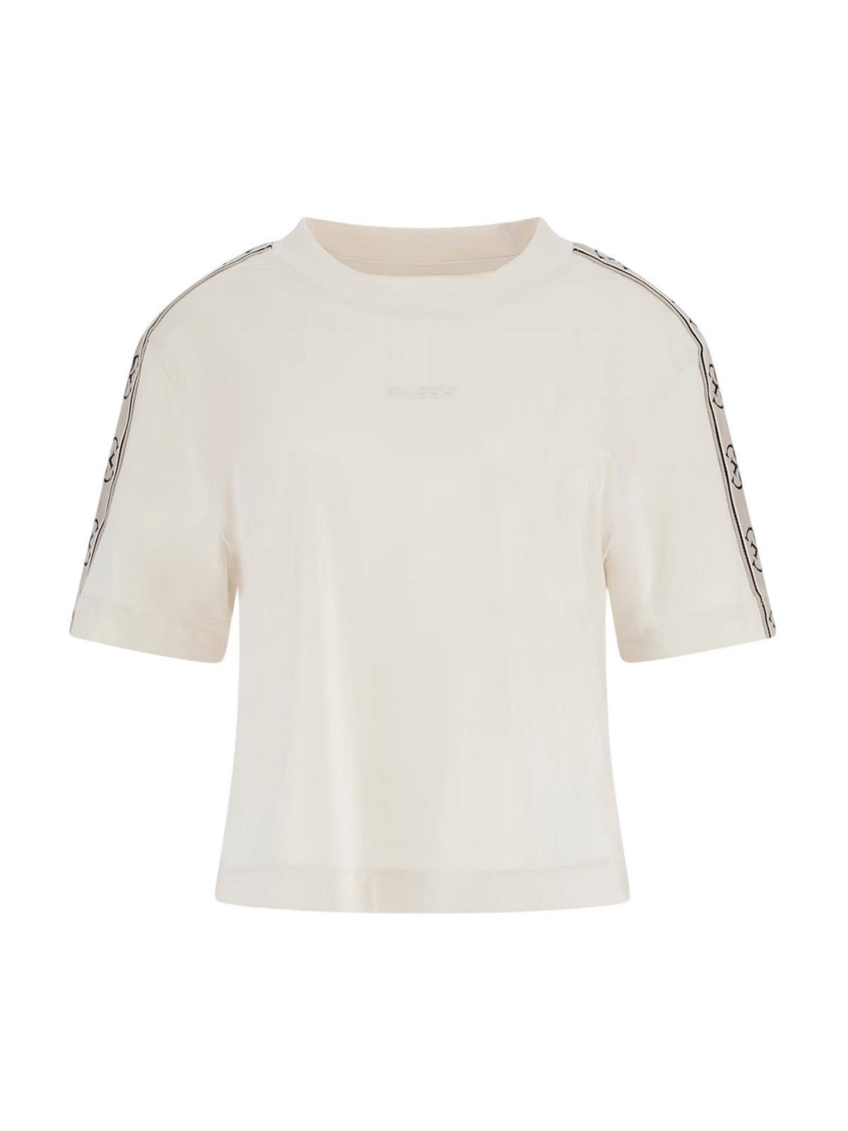 GUESS SPORT T-shirt Donna BRITNEY CROP TEE V3RI08 I3Z14 G6K5 Beige gioboutiqueweb