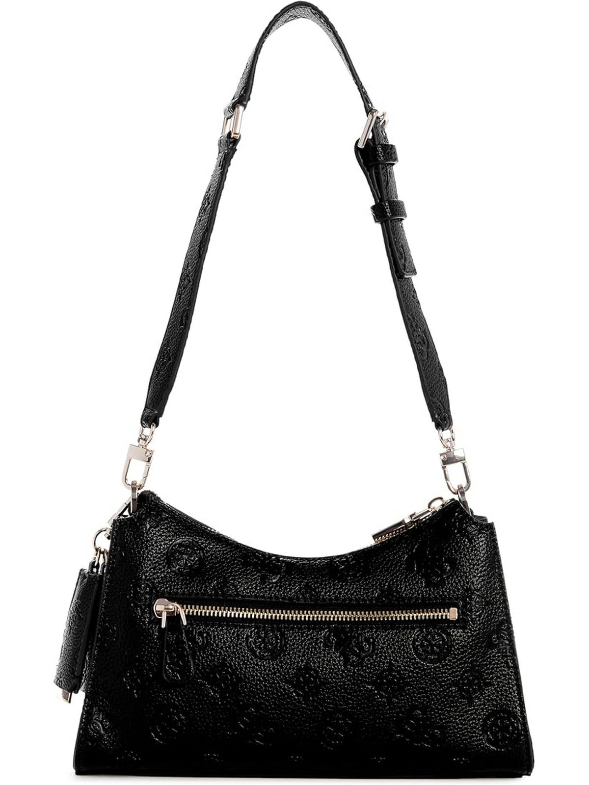 GUESS Borsa Donna CRESIDIA TOP ZIP SHOULDER BAG HWPG93 49180 BLA BLACK gioboutiqueweb