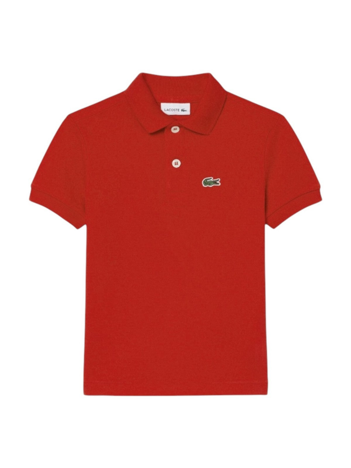 LACOSTE KIDS Polo Unisex bambino LCB NON-ORGANIC PETIT PIQUE PO 847354 RCJ Rosso gioboutiqueweb