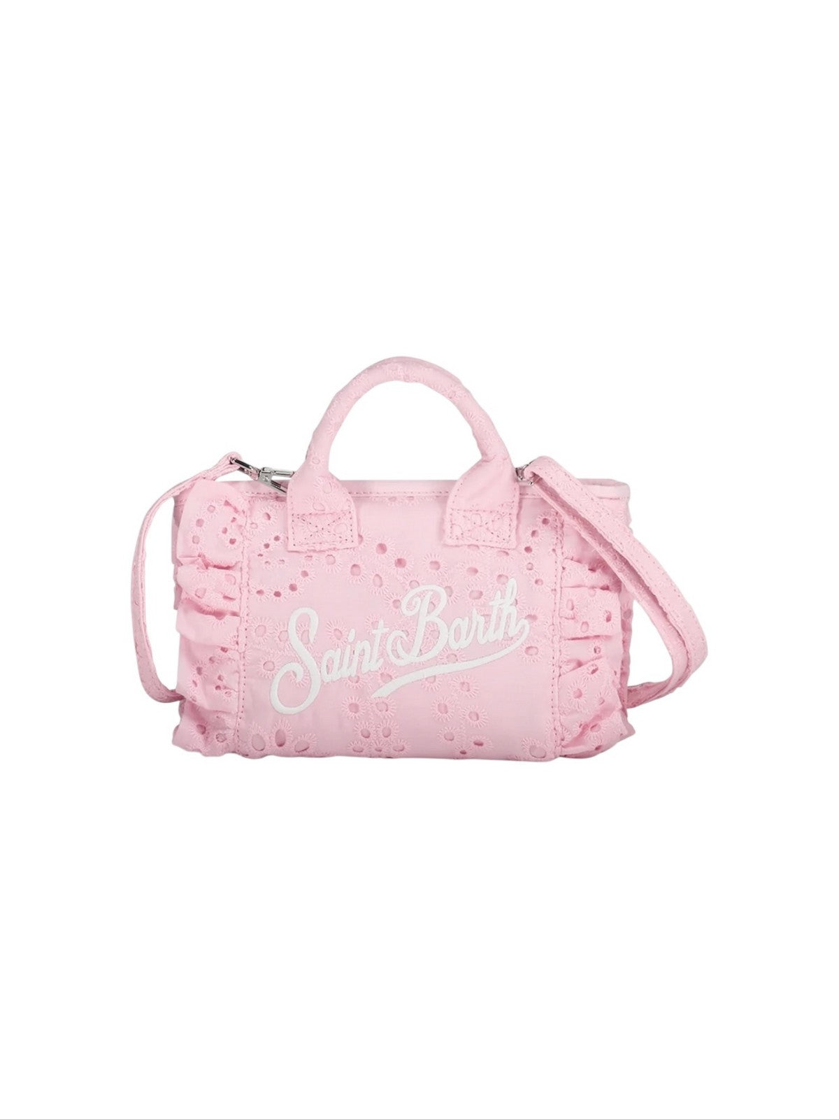 MC2 SAINT BARTH Borsa Donna VANITY MINI VOLANT 02531L COTTON FLOWER EMBROIDERY 21 EMB