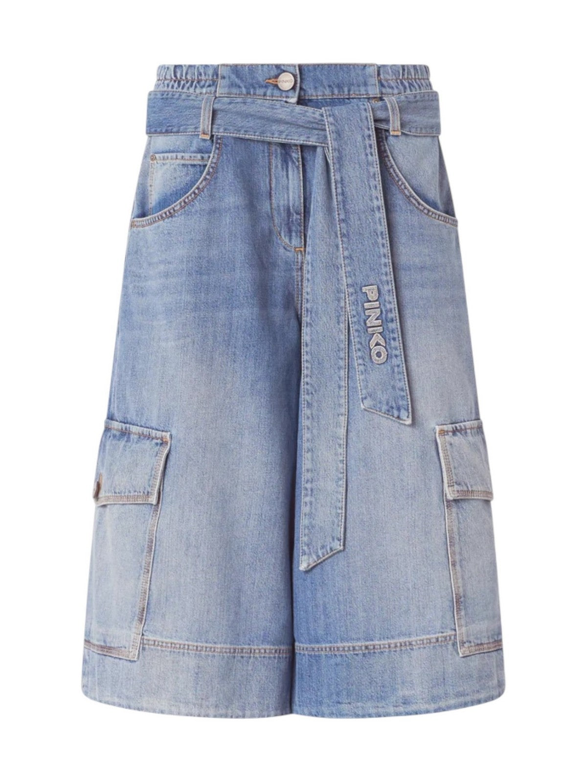 PINKO Pantalone Donna BLONDE BERMUDA 106269-A323 PJO LAVAGGIO MEDIO CHIARO gioboutiqueweb