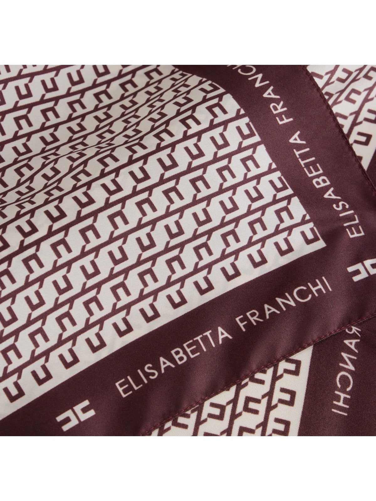 ELISABETTA FRANCHI Foulard Donna FO15F56E2 EH8 MERLOT/MILK gioboutiqueweb