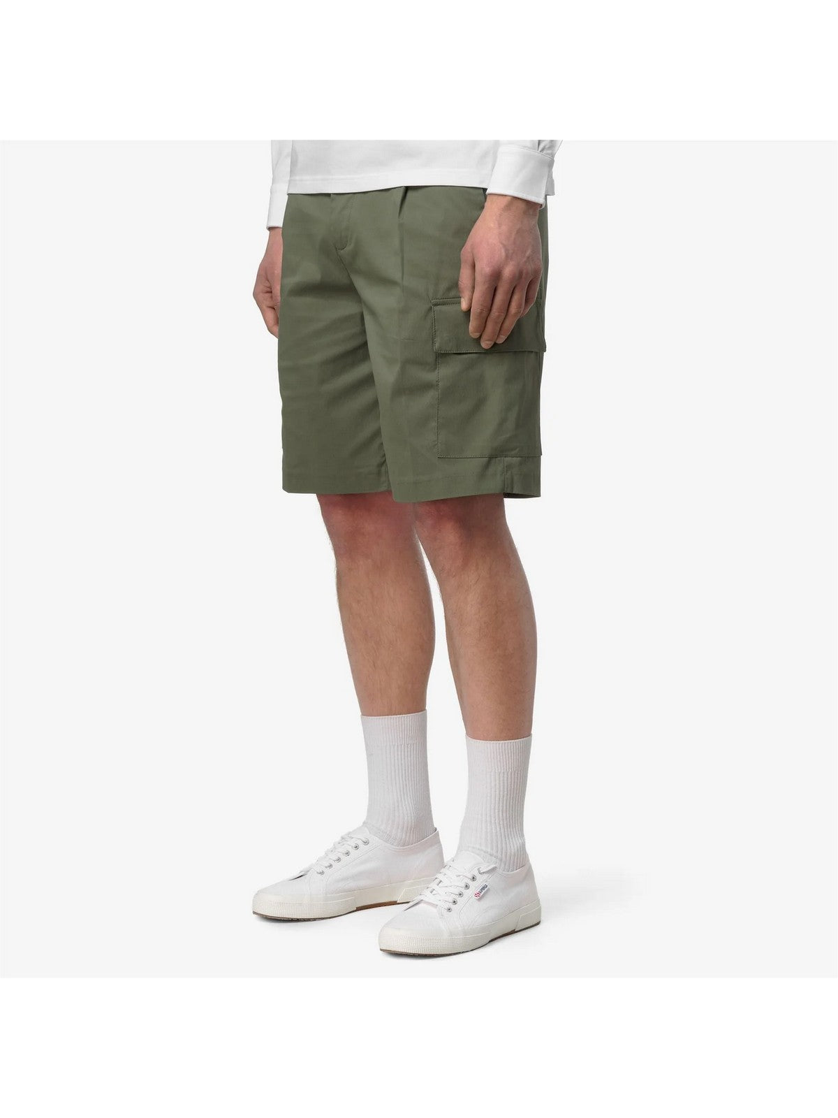 K-WAY Bermuda Uomo SERJE TWILL TECH K6133NW V15 Green Lichen