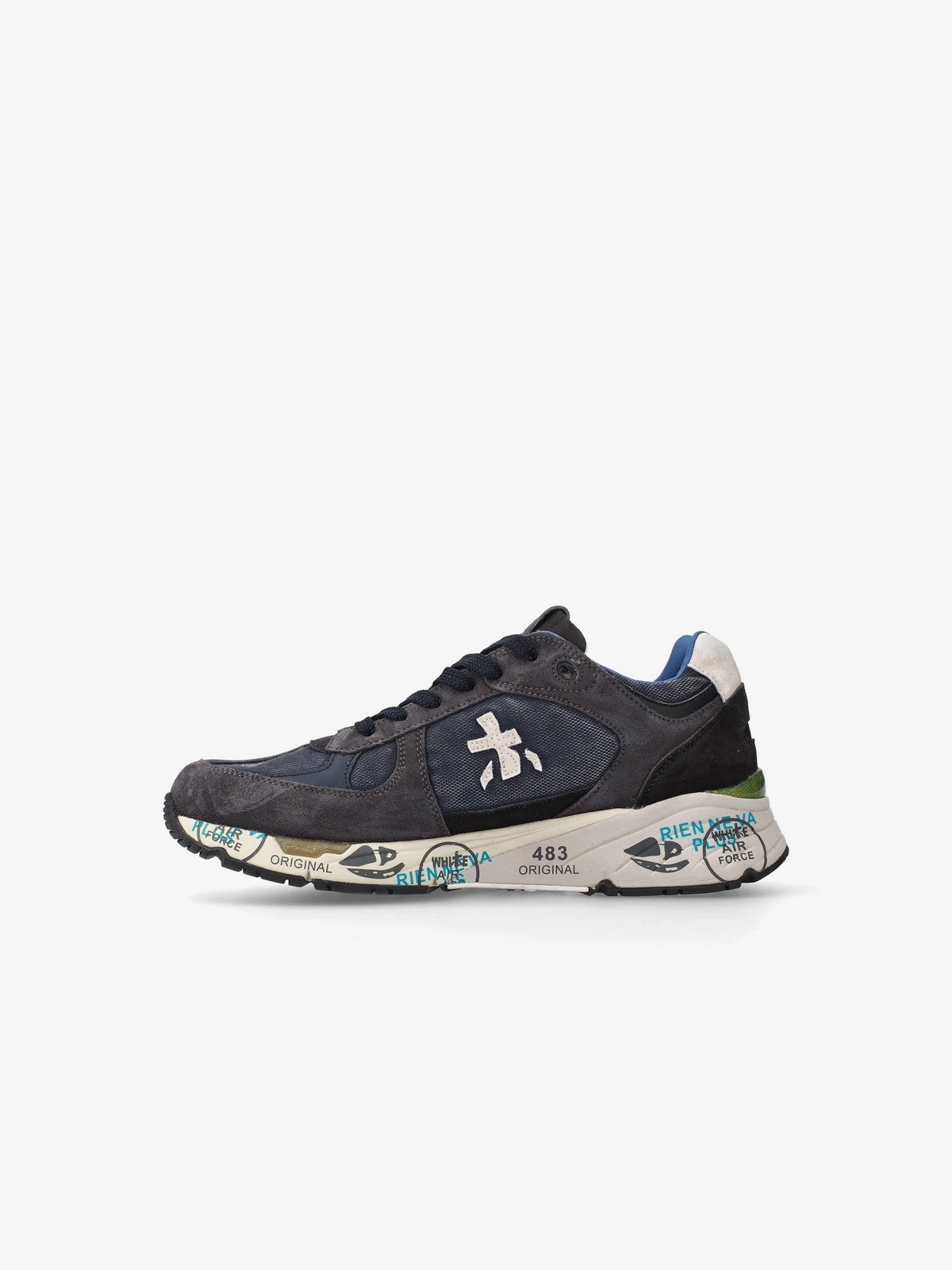 PREMIATA Sneaker Uomo MASE VAR 7819 DARK BLUE/DARK BROWN