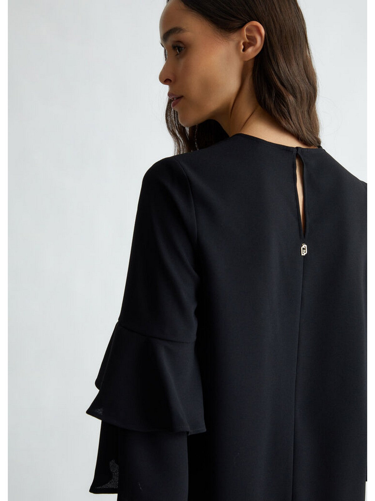 LIU JO WHITE Abito Donna WF4567T0347 22222 Nero gioboutiqueweb