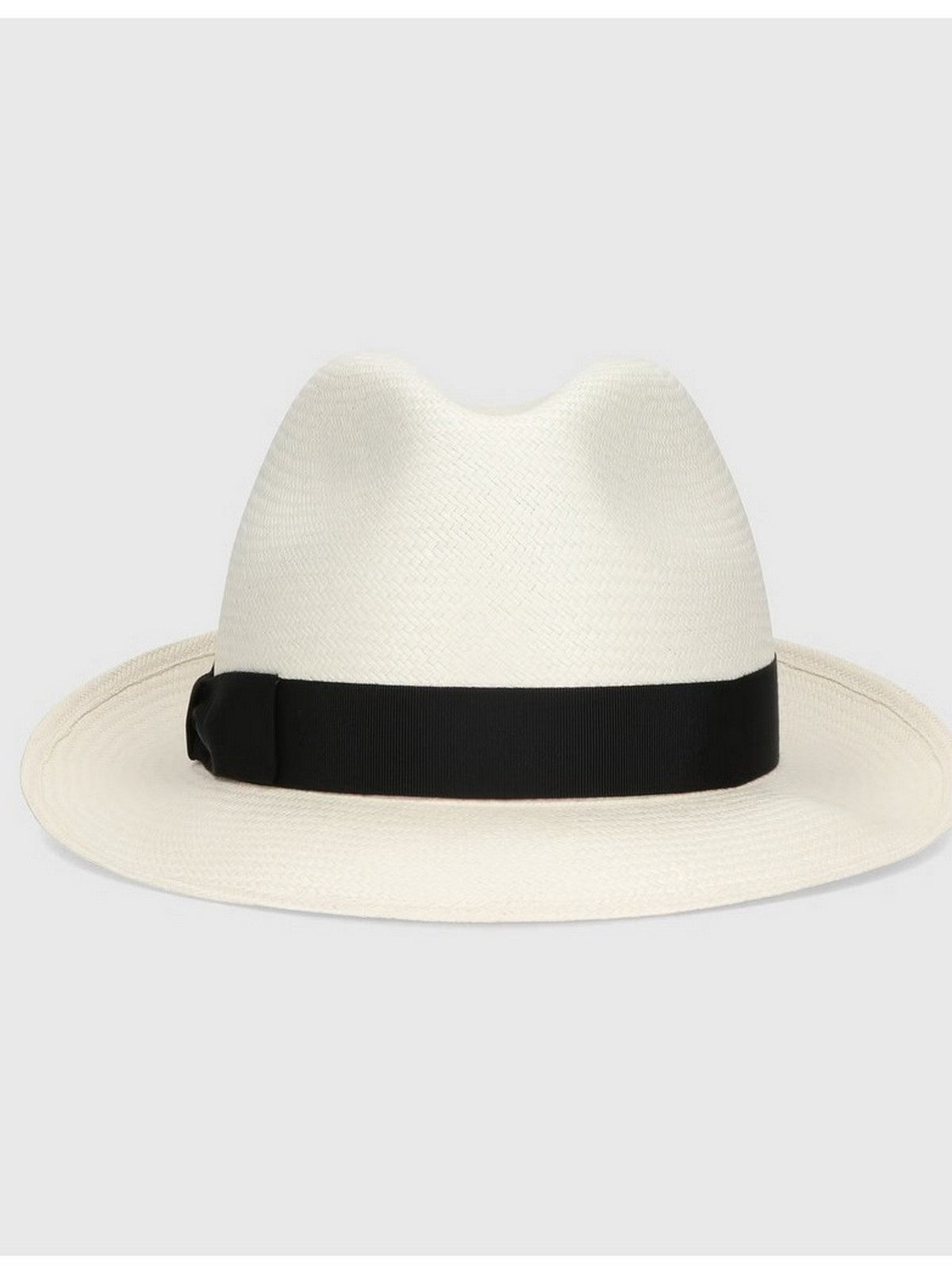 BORSALINO Cappello Donna 1991 01A1 Sbiancato cinta nera gioboutiqueweb