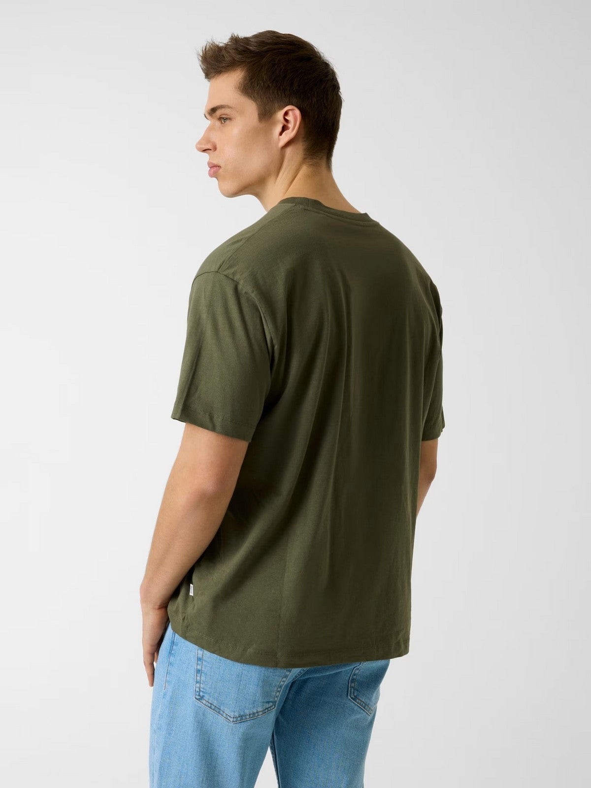 GUESS T-shirt Uomo GJ SS CN OS LOGO EMB TEE M4YI44 K8FQ4 G8EV OLIVE LIGHT GREEN gioboutiqueweb