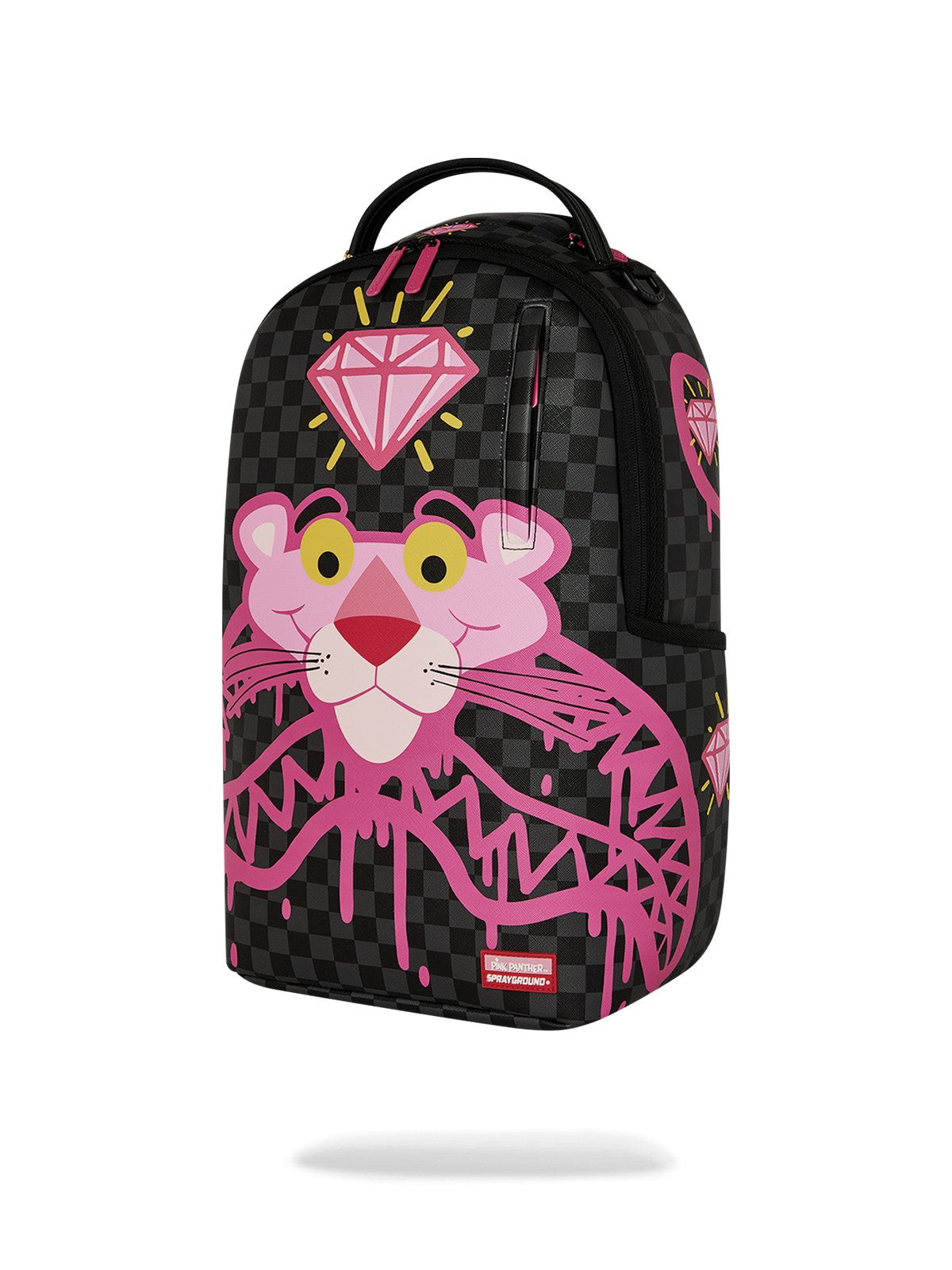 SPRAYGROUND Zaino Unisex adulto PINK PANTHER DRIPPY DIAMONDS DLXSV BACKPACK 910B8790NSZ Nero gioboutiqueweb