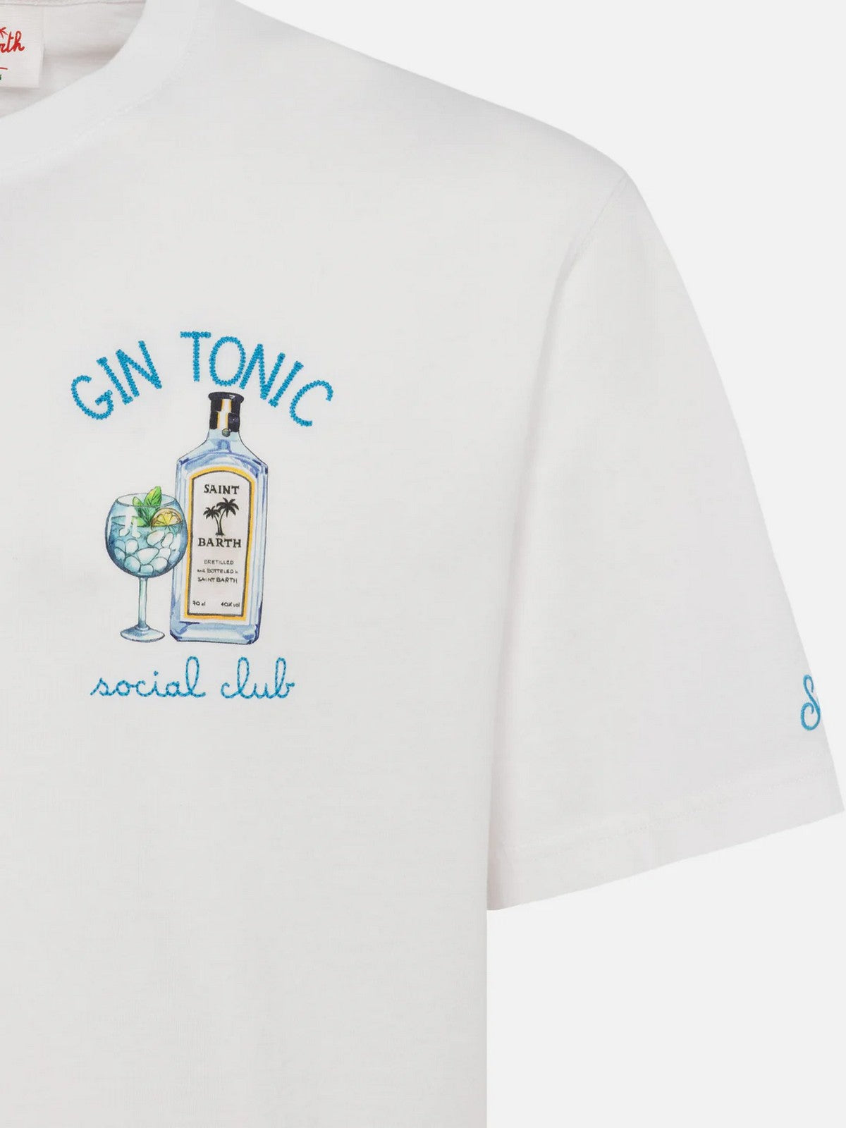 MC2 SAINT BARTH T-shirt Uomo PORTOFINO 07962L SOCIAL GIN 01N EMB
