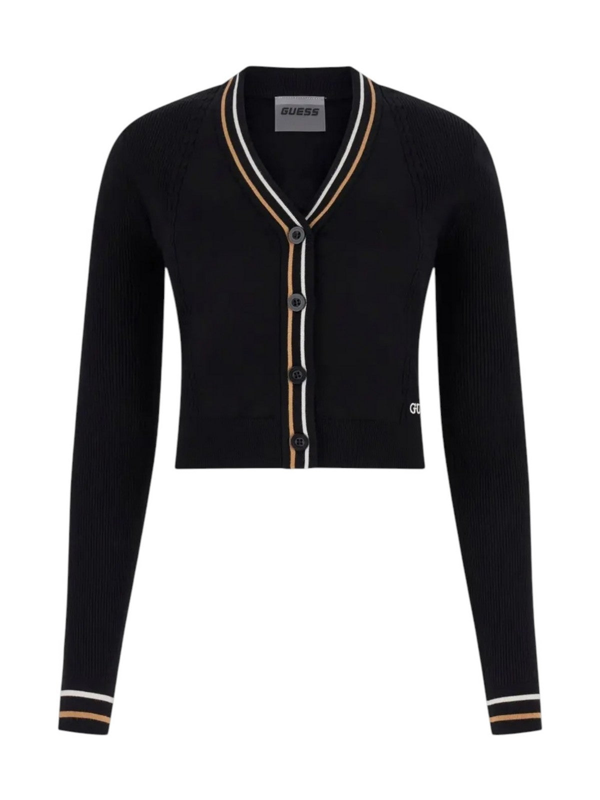 GUESS SPORT Cardigan Donna TRICIA CARDI SWTR V6RR03 Z4652 JBLK Jet Black A996