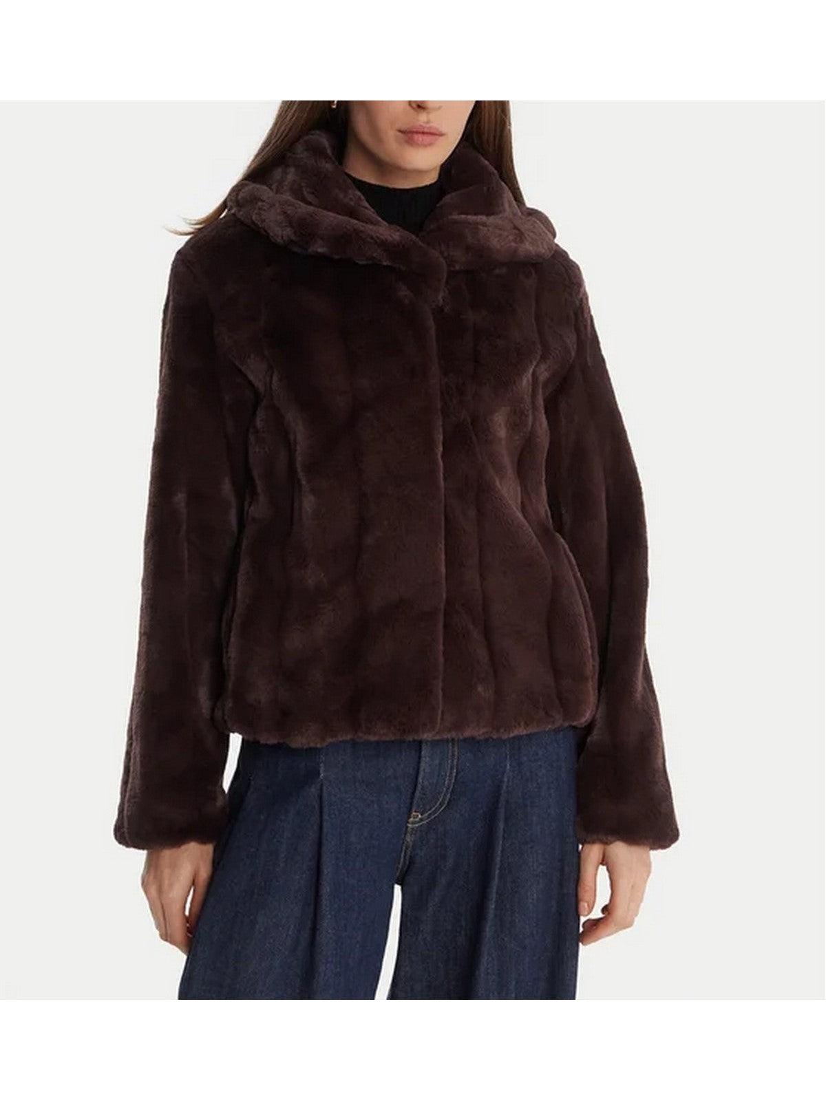 GUESS Pelliccia Donna NEW SOPHY JACKET W0BL0N WDCH0 A11R COLD BREW