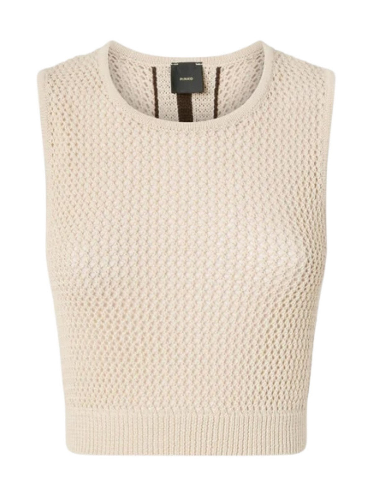PINKO Top Donna MORUS TOP RETE SPORT 106837-A3B4 C44 GRIGIO OSTRICA gioboutiqueweb