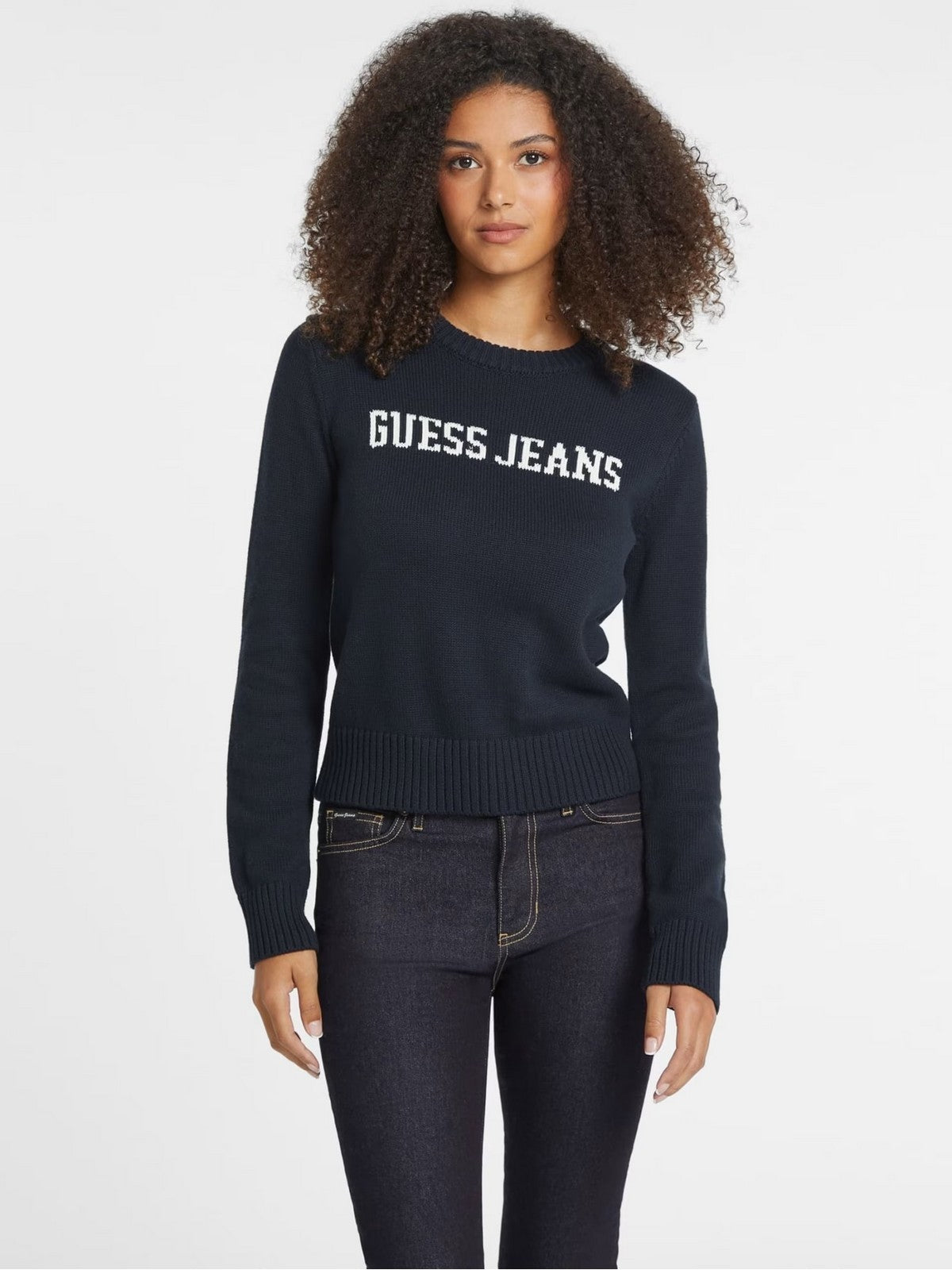 GUESS Maglione Donna GJ LS CN GUESS J INTARSIA SWTR W4BR10 Z3HM1 A71W DARING OCEAN