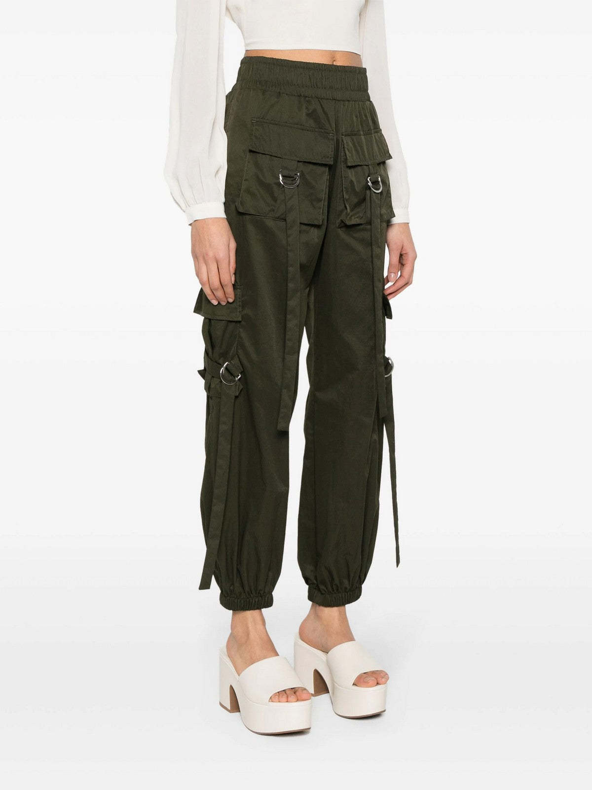 LIU JO WHITE Pantalone Donna MA4285T4433 X0542 Verde