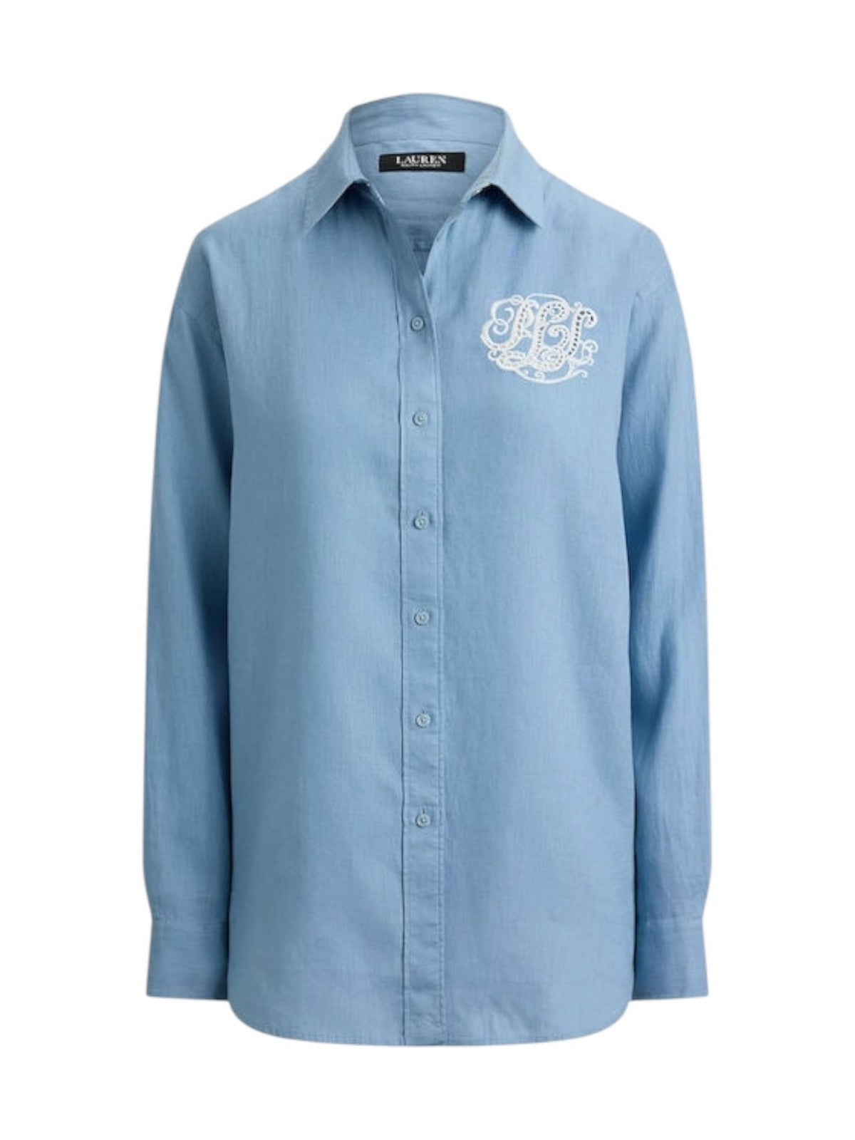 LAUREN RALPH LAUREN Camicia Donna WOVEN-SPORT SHIRT-SHIRT 200P08913 001 BLUE NOTE gioboutiqueweb